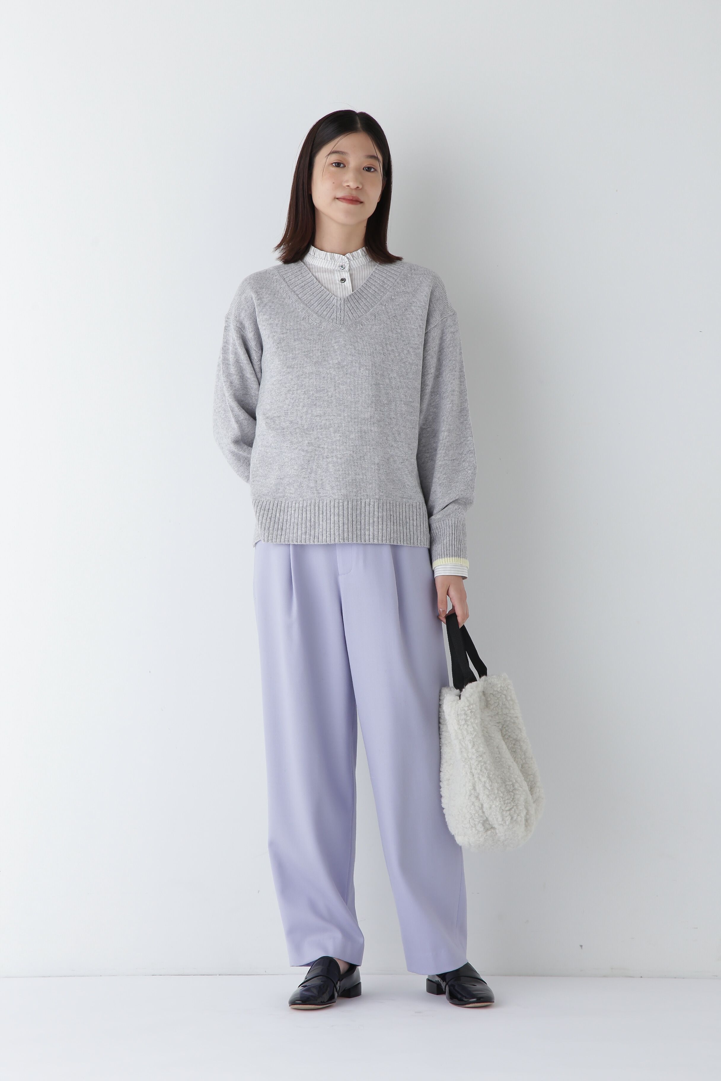  「◆ウールフラノワイドテーパードパンツ」|その他|