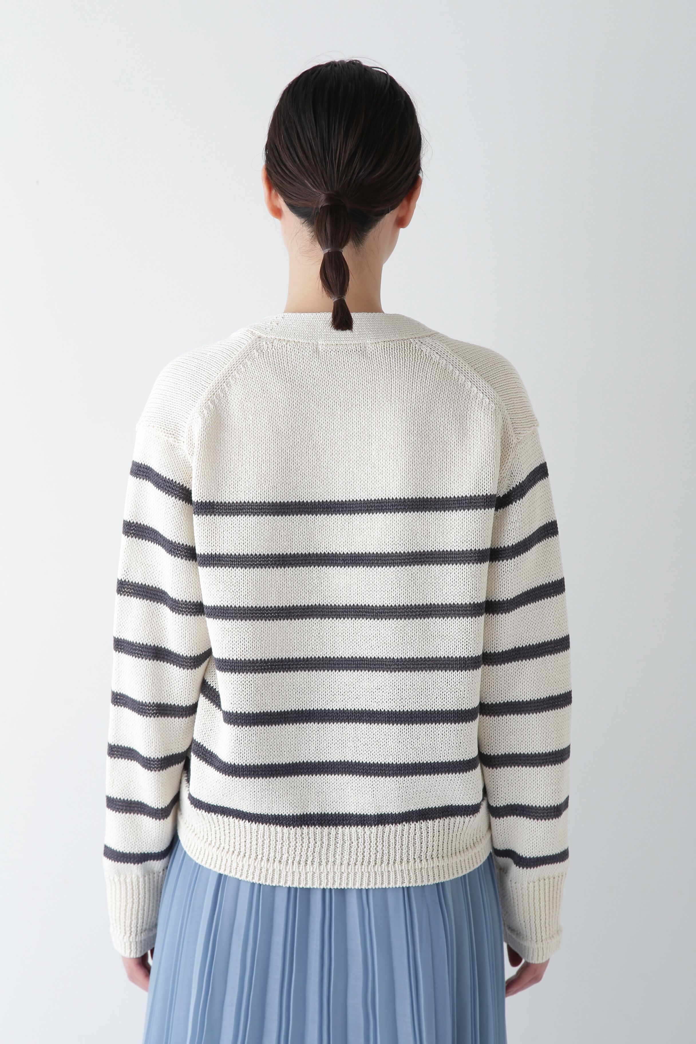  「◆ギマコットンＶネックカーディガン」|ニット・セーター|