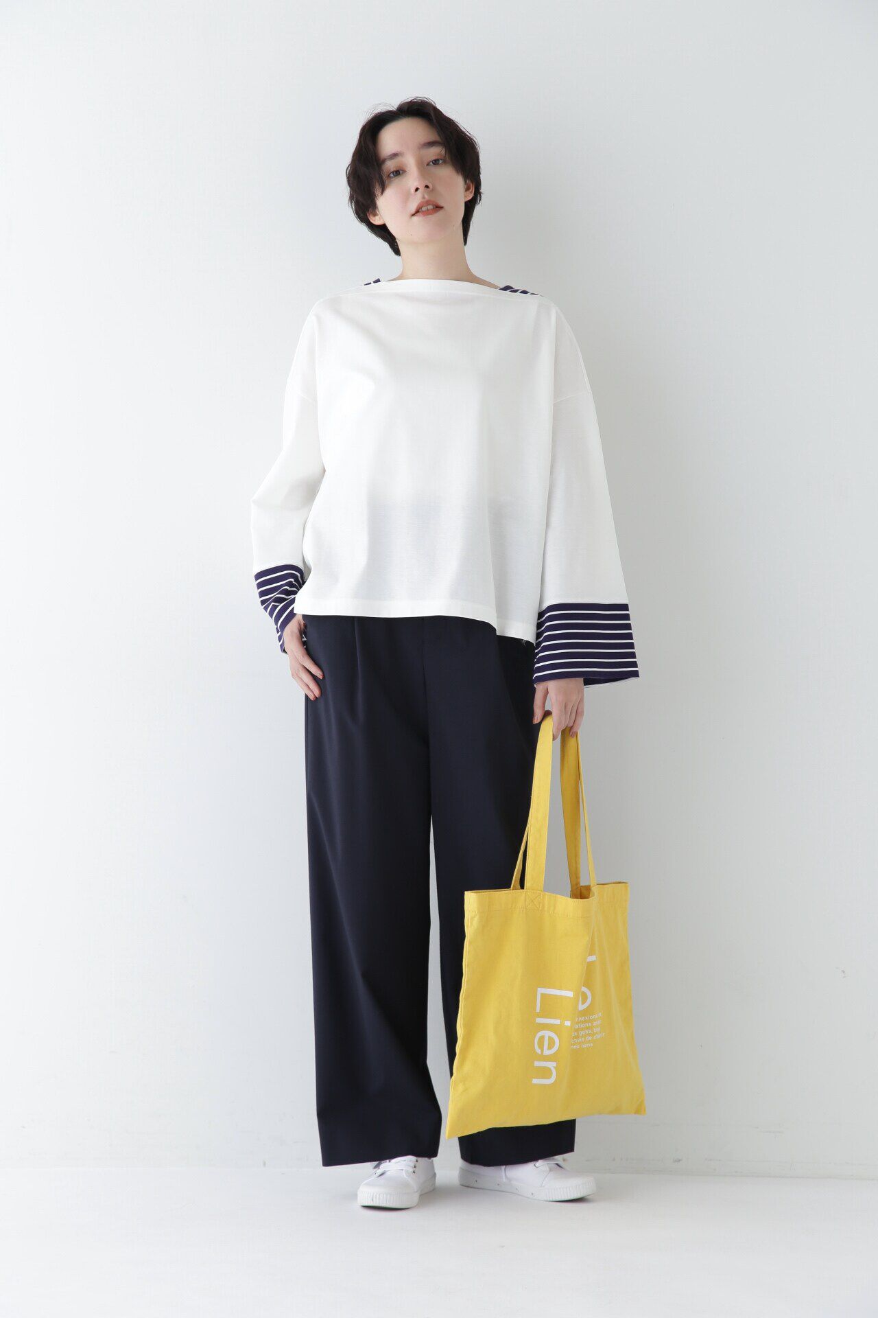  「◆Ｐレーヨン麻ポプリンマーベルトセミワイドパンツ」|その他|