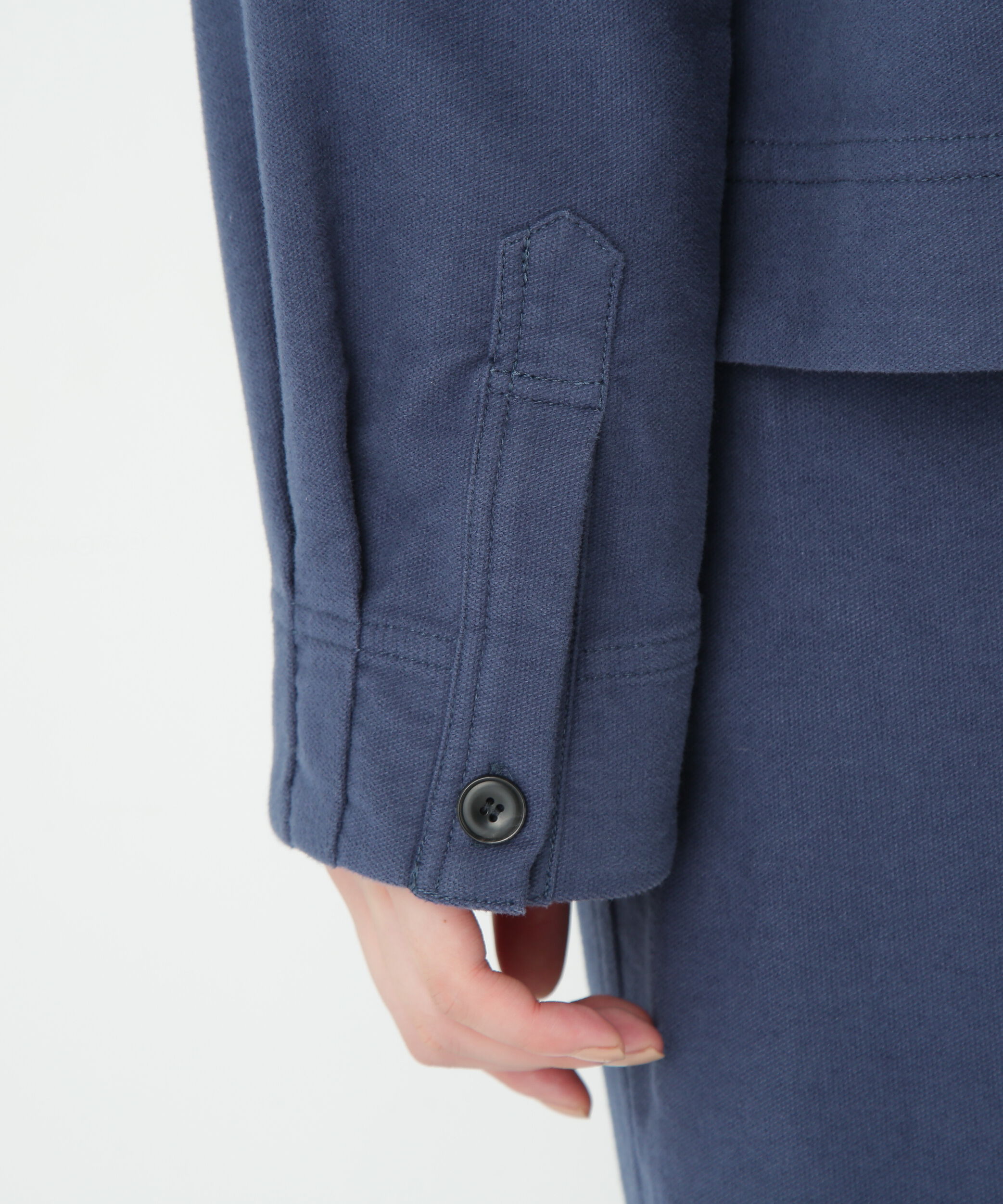  「◆ストレッチエアリードットコードノーカラーブルゾン」|ブルゾン・スタジャン|