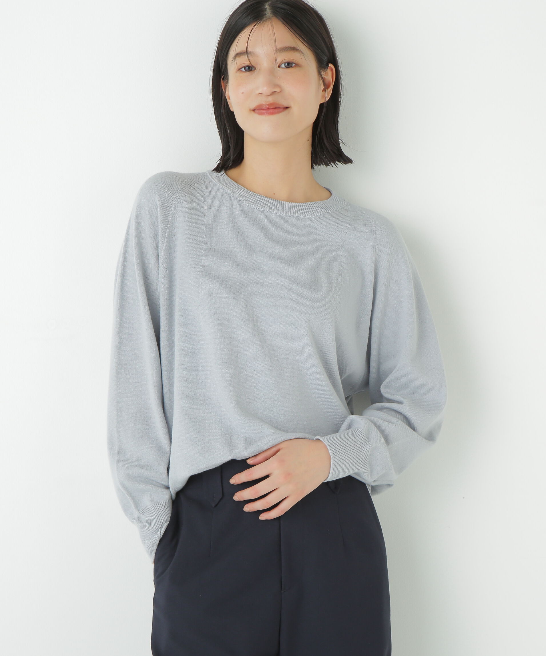  「◆コットンミックスドルマンプルオーバー」|ニット・セーター|