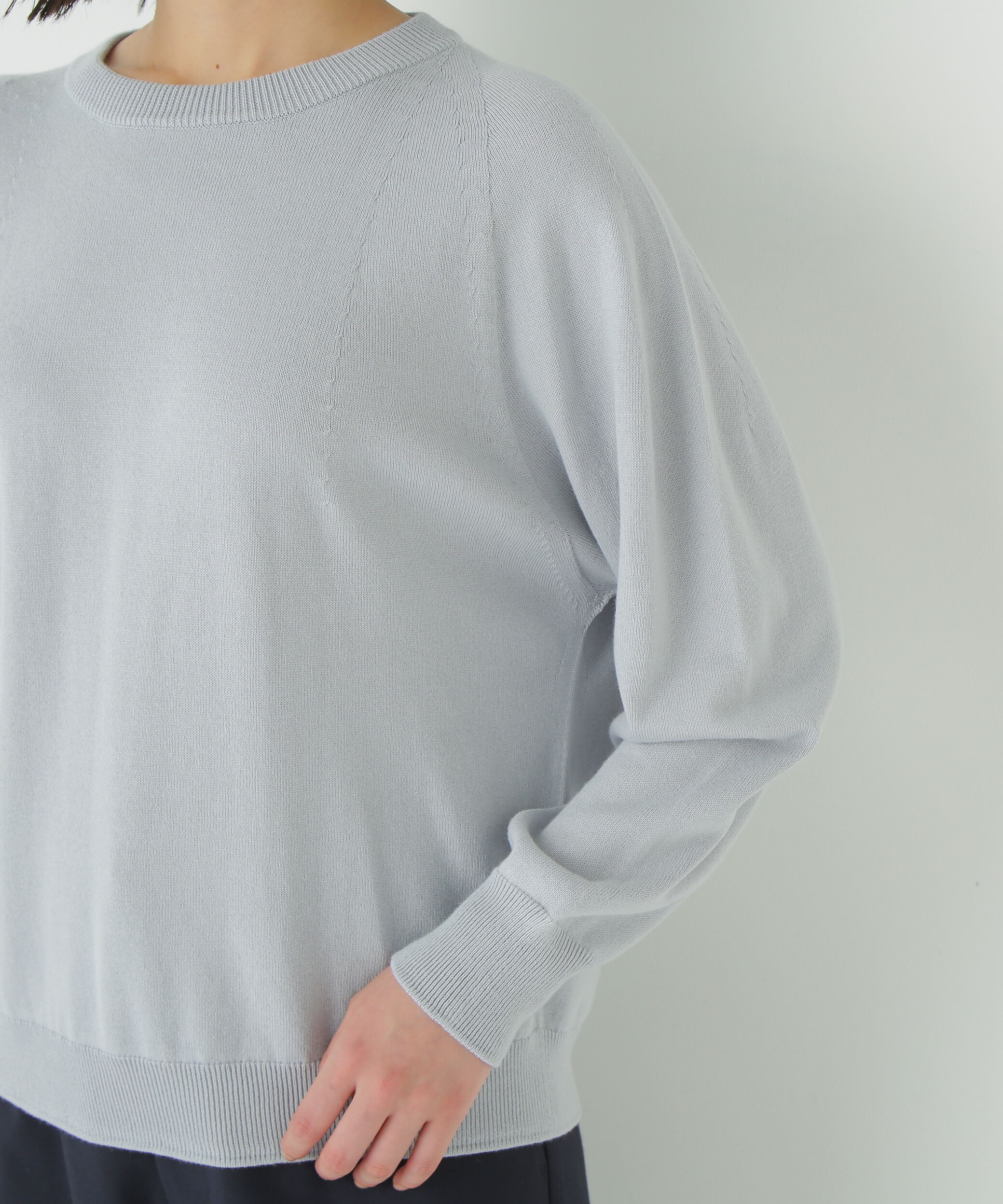  「◆コットンミックスドルマンプルオーバー」|ニット・セーター|