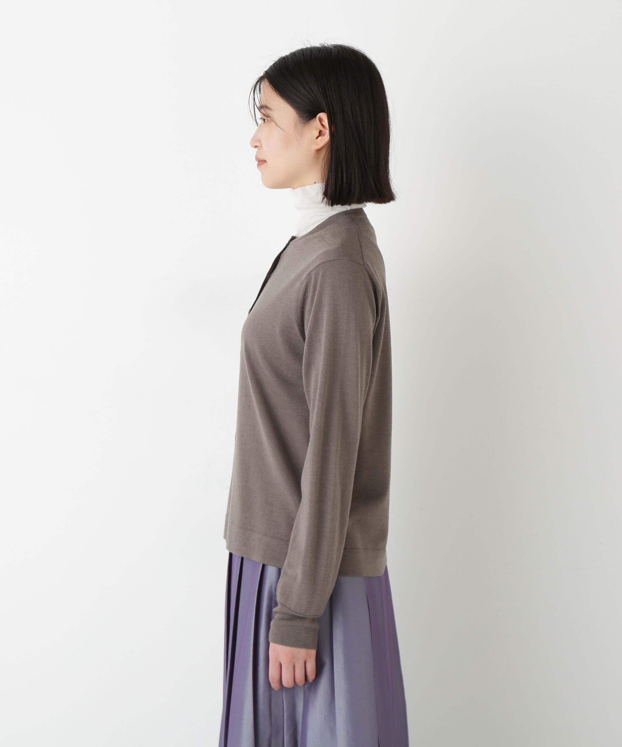  「◆ハイツイストウールクルーネックカーディガン」|ニット・セーター|