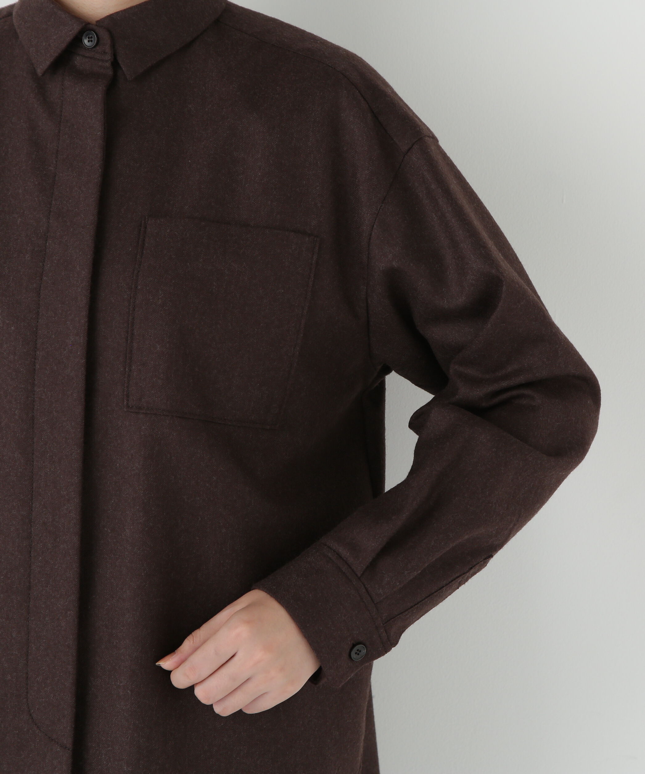  「◆ライトフラノウォッシャブルシャツ」|シャツ・ブラウス|