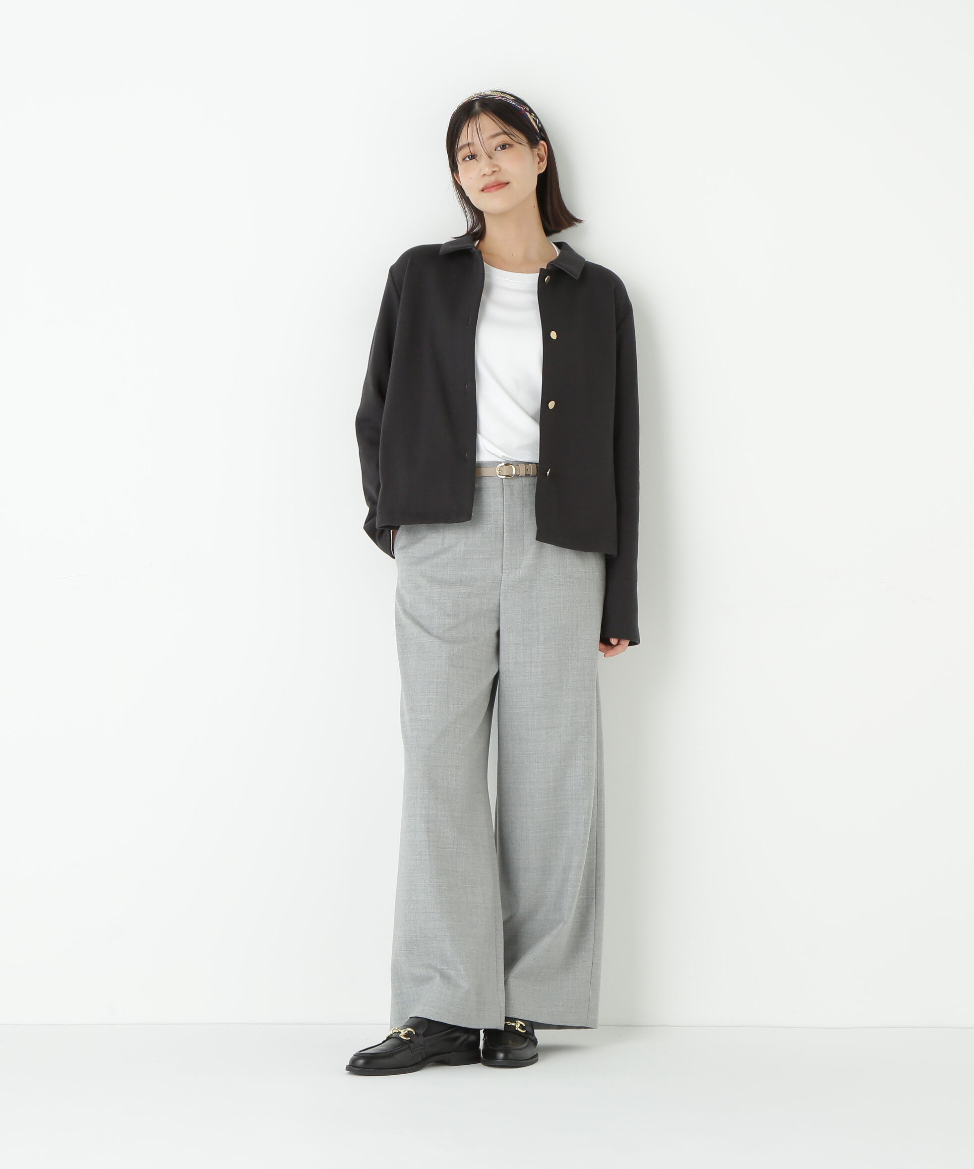  「◆リブダンボールニットステンカラーカーディガン」|Tシャツ・カットソー|