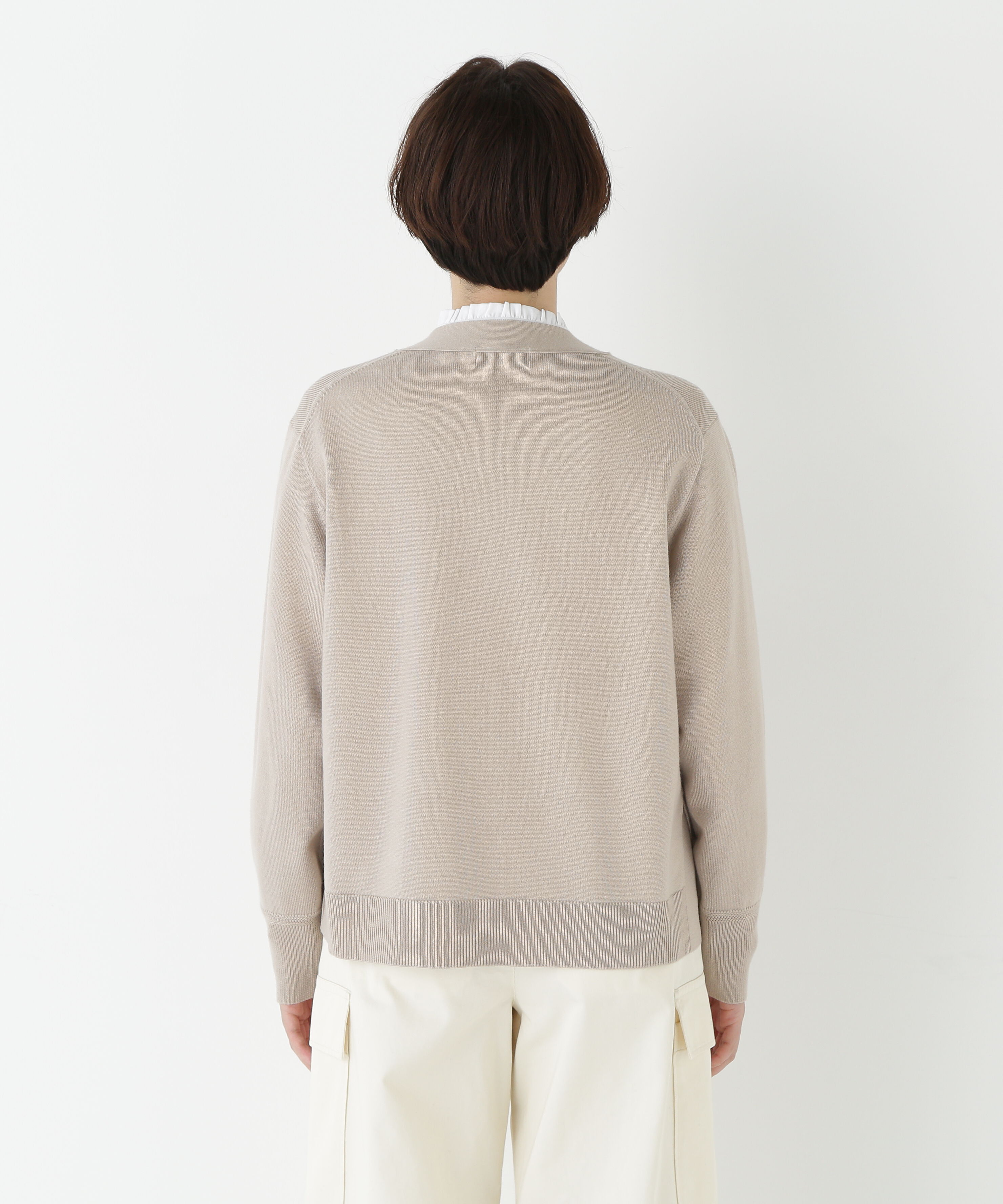  「◆ハイゲージプレーティングＶネックカーディガン」|ニット・セーター|