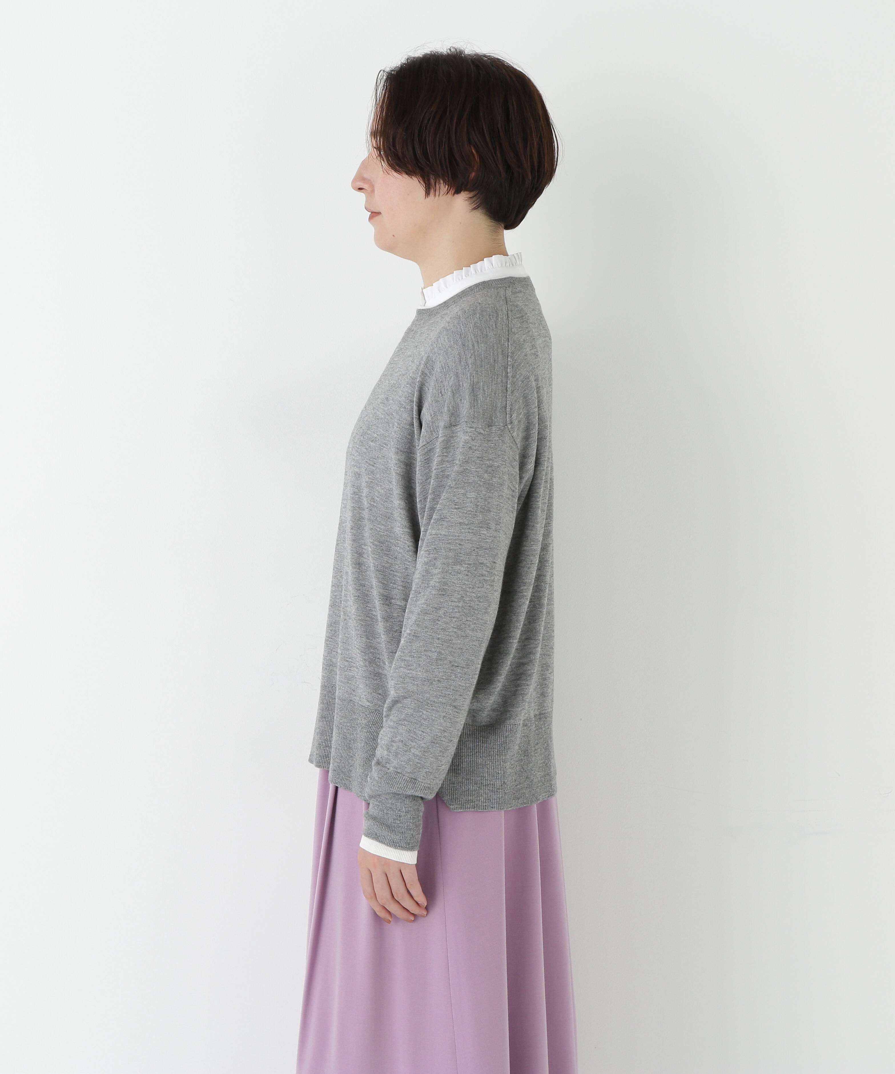  「◆ハイゲージバイカラーハイネックプルオーバー」|ニット・セーター|