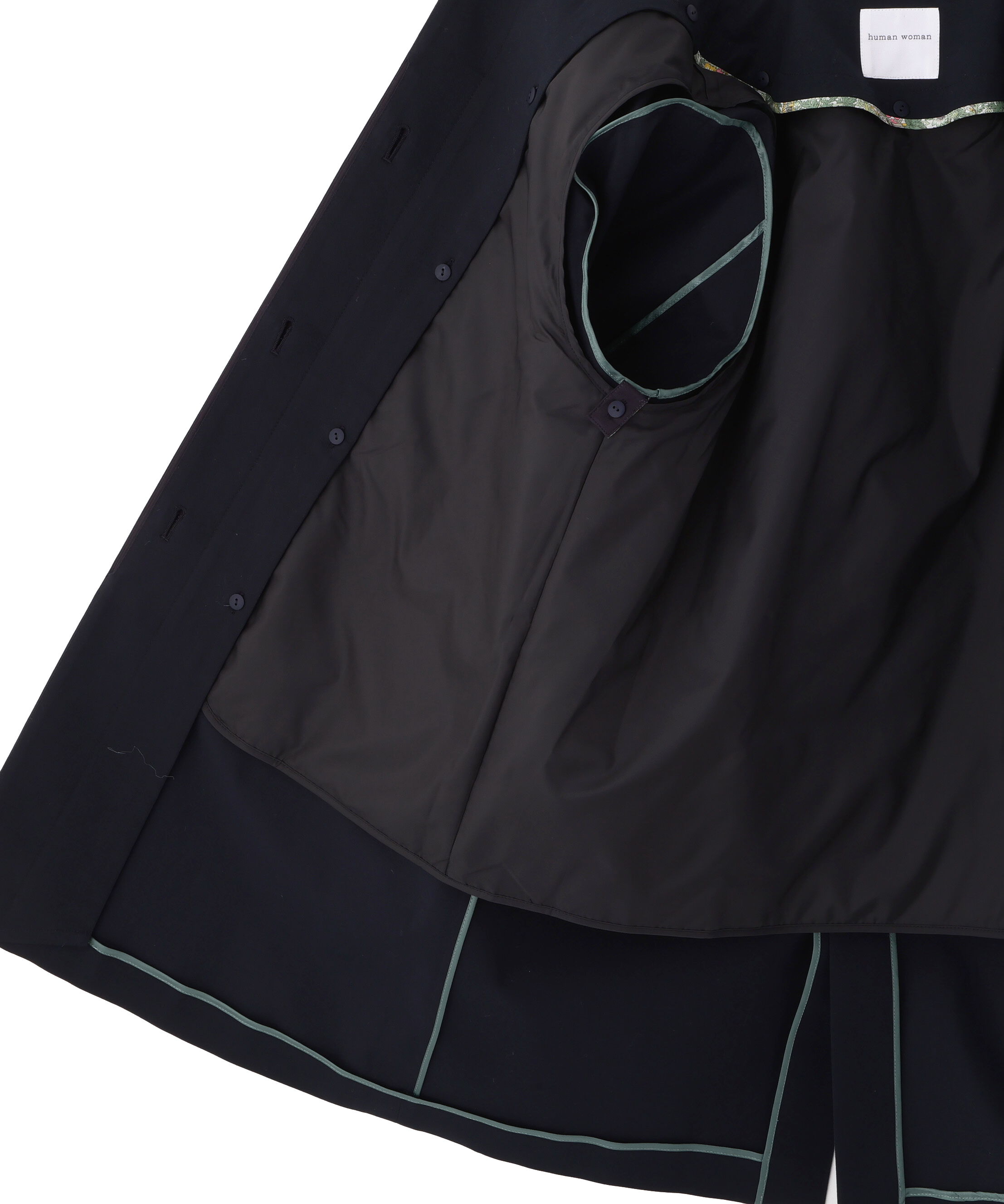  「◆≪ライナー取り外し可能≫ライナー付きフラップノーカラーコート」|その他|