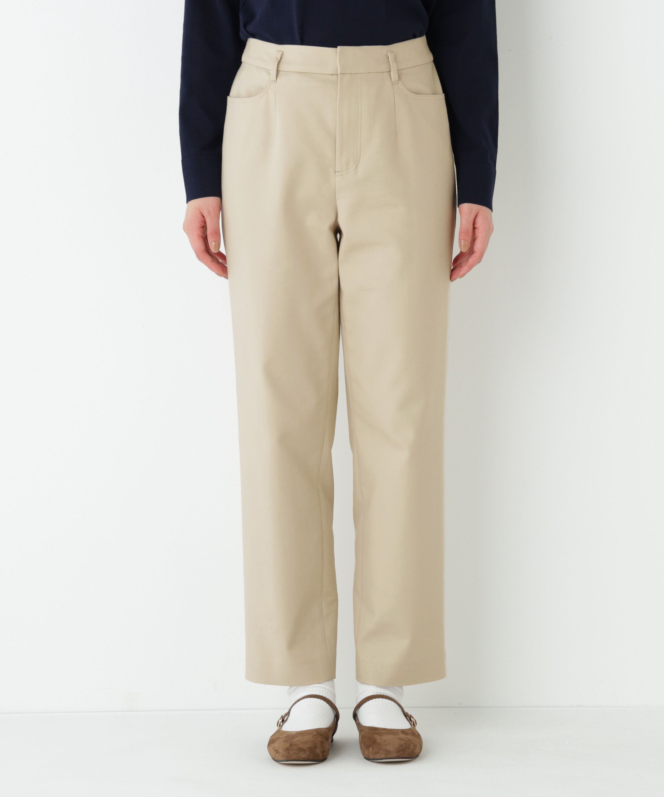  「◆《ウォッシャブル/ストレッチ素材》細身ストレッチストレートパンツ」|その他|