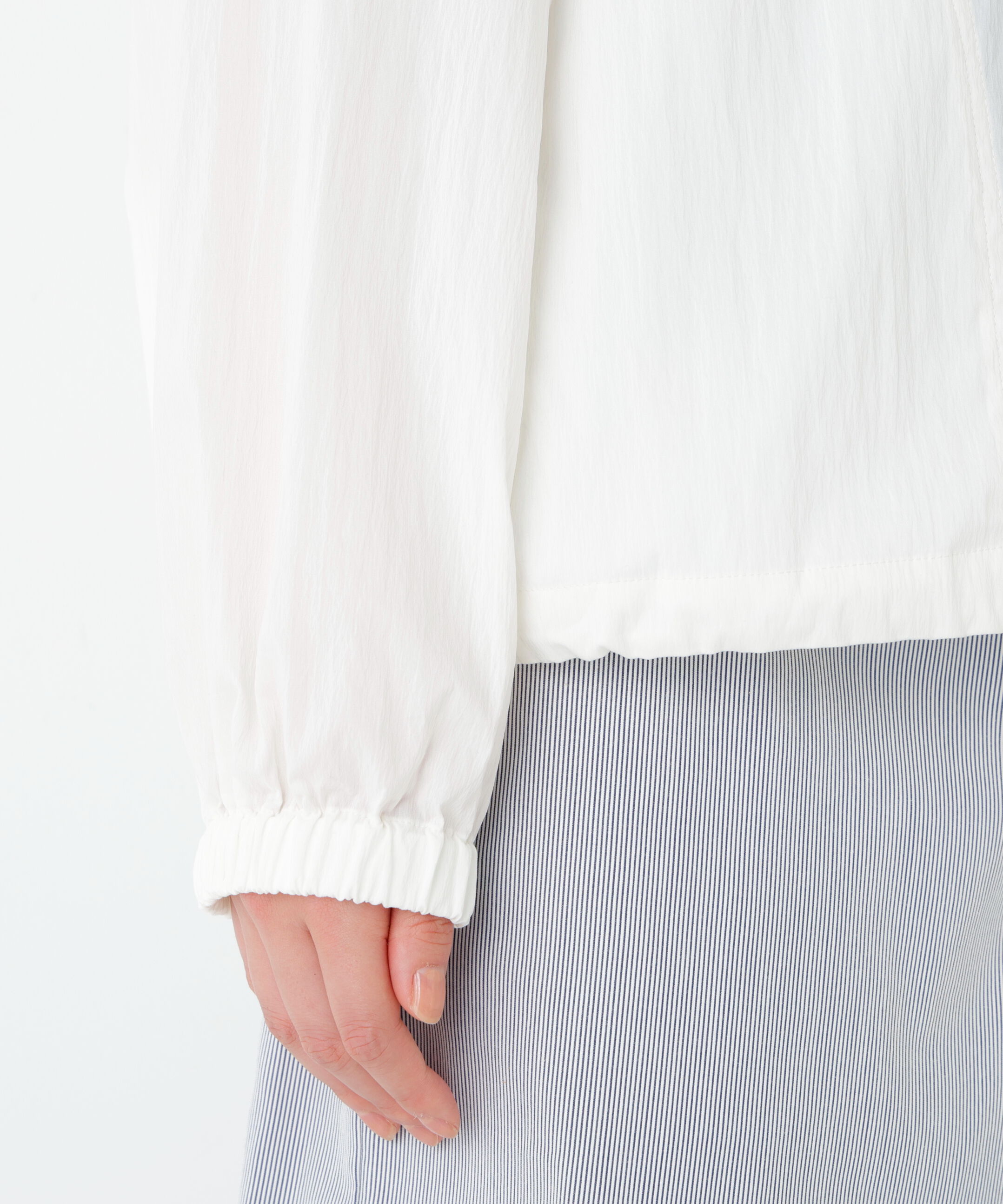  「◆《ウォッシャブル》シアーアノラックフーディーブルゾン」|ブルゾン・スタジャン|