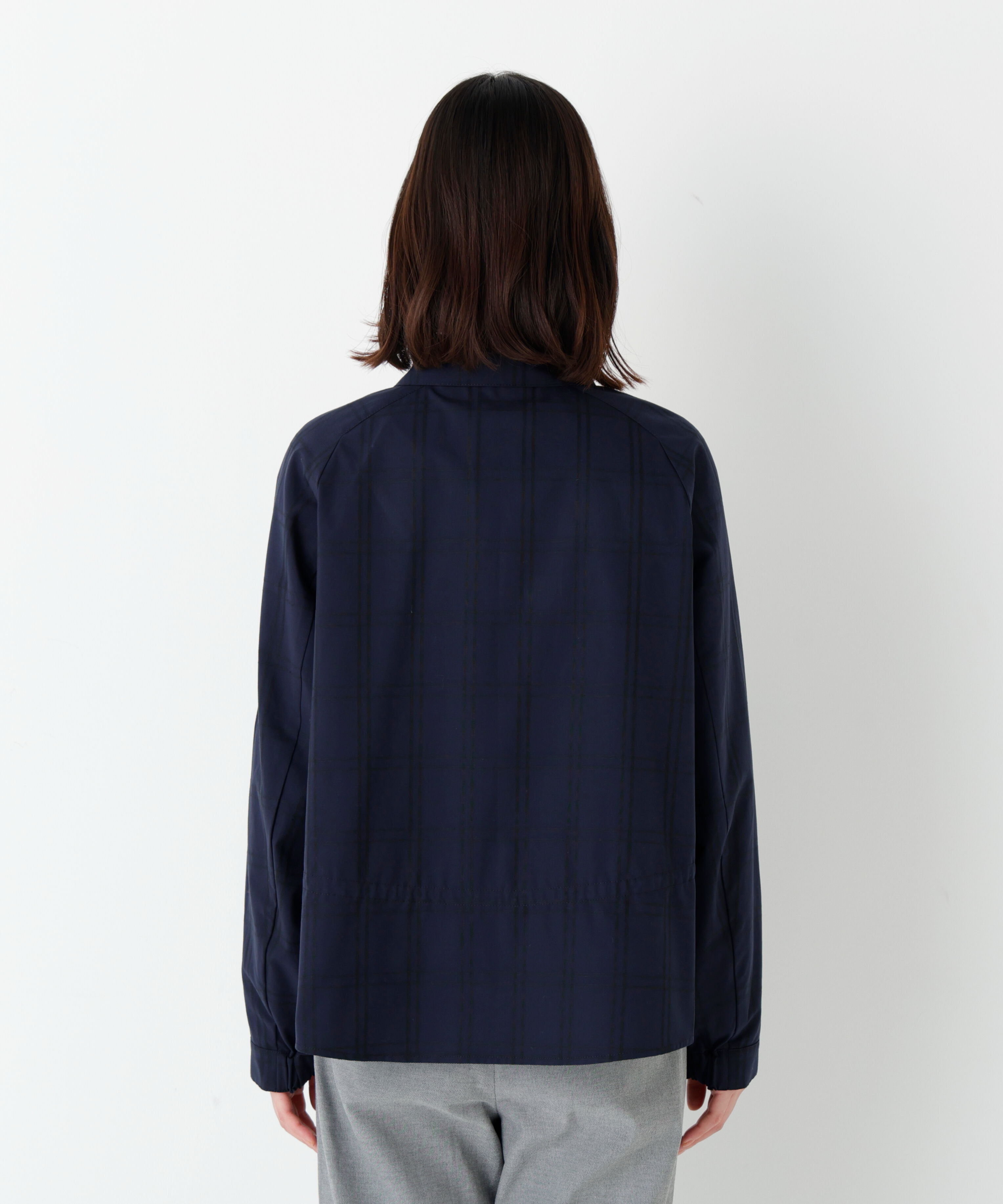  「◆先染めチェックブルゾン」|ブルゾン・スタジャン|