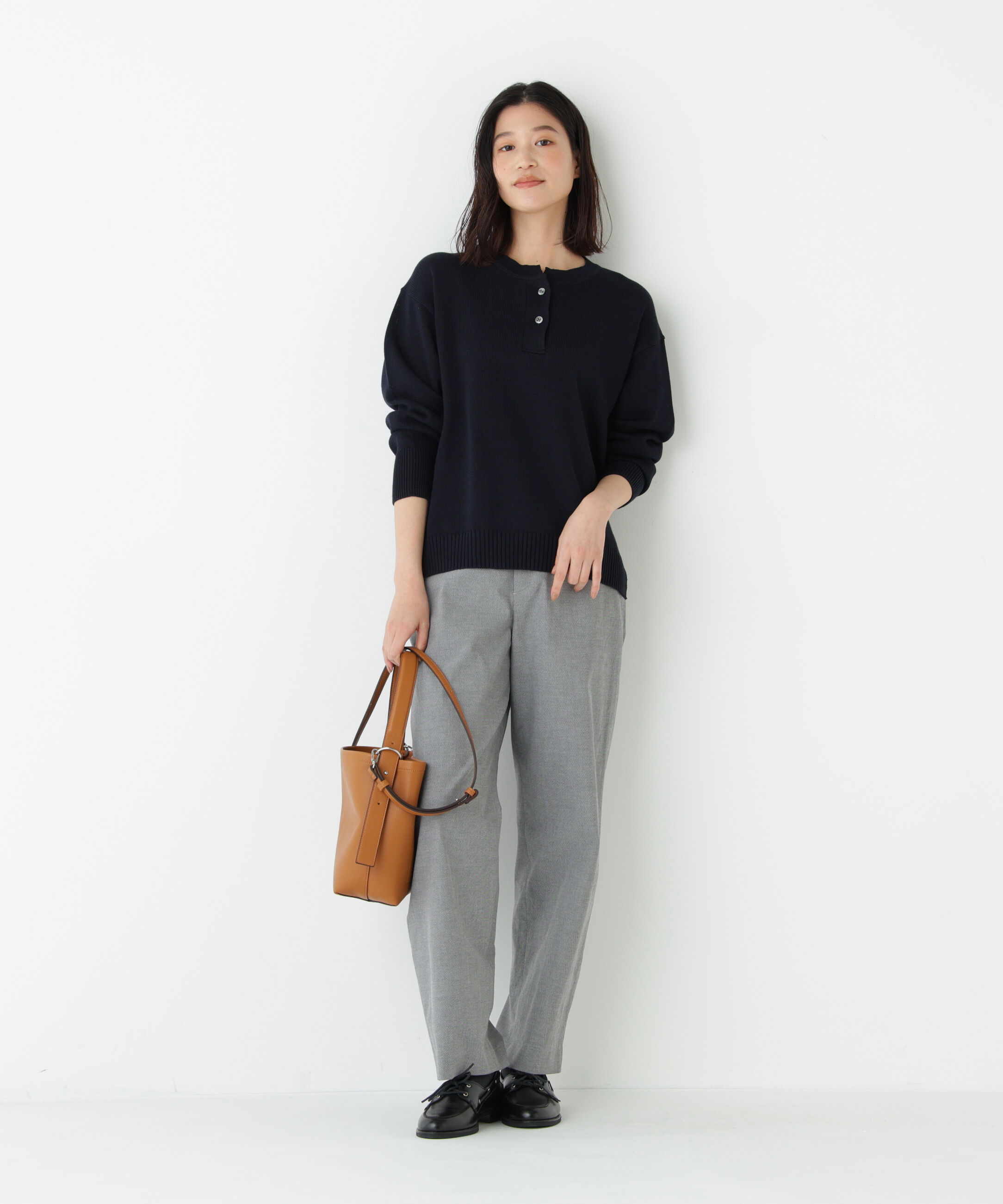  「◆≪ウォッシャブル≫ミドルゲージギマスキッパープルオーバー」|ニット・セーター|