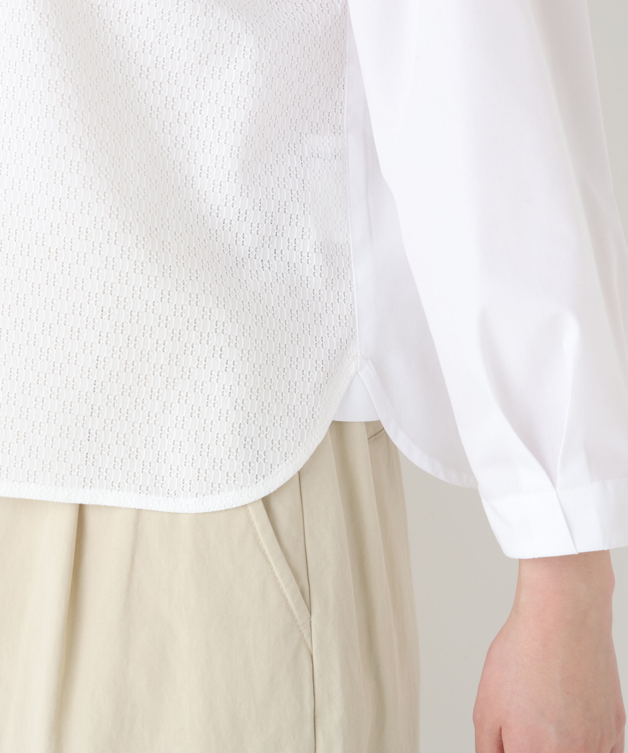  「◆カラミレーススキッパーブラウス」|シャツ・ブラウス|