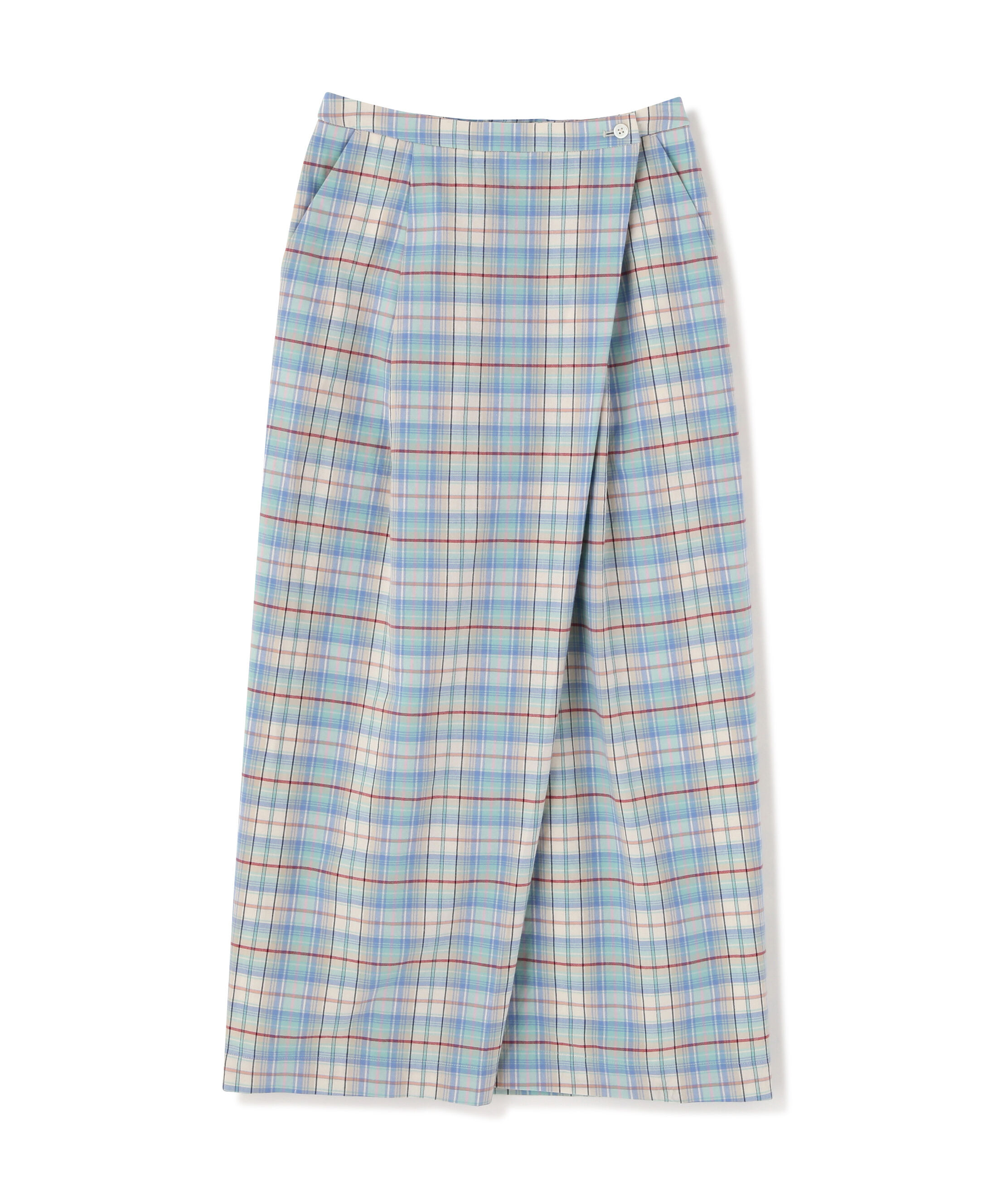  「◆ラップライクチェックスカート」|スカート|