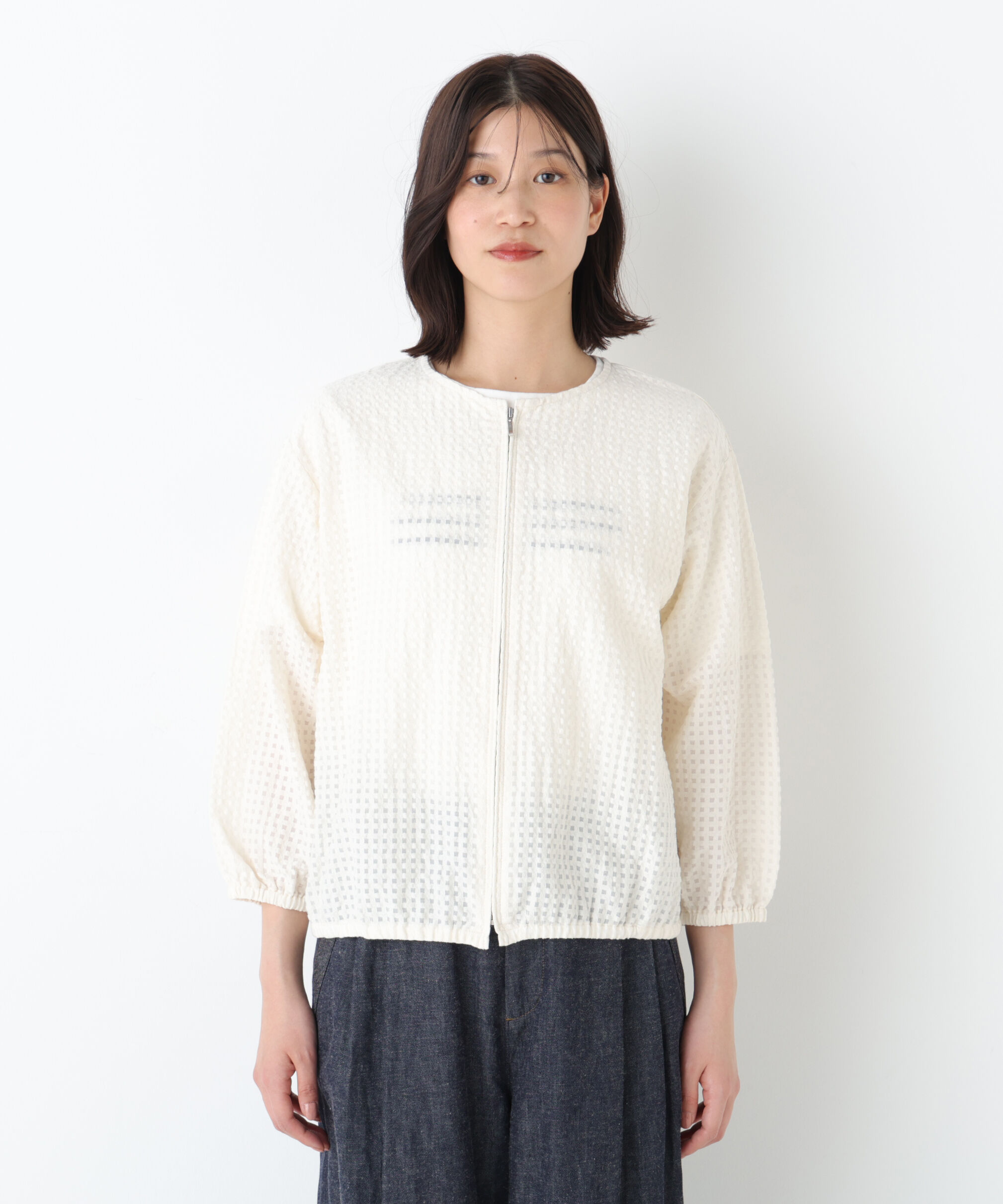  「◆ラッセルチェックレースジップブルゾン」|ブルゾン・スタジャン|