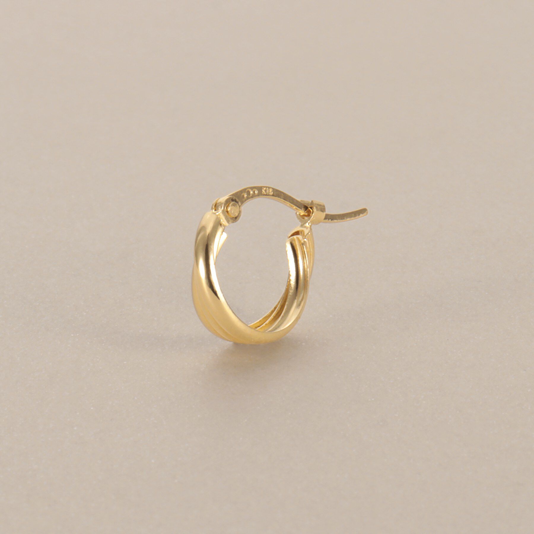 COCOSHNIK「K18甲丸トリプル フープピアス」|ピアス|