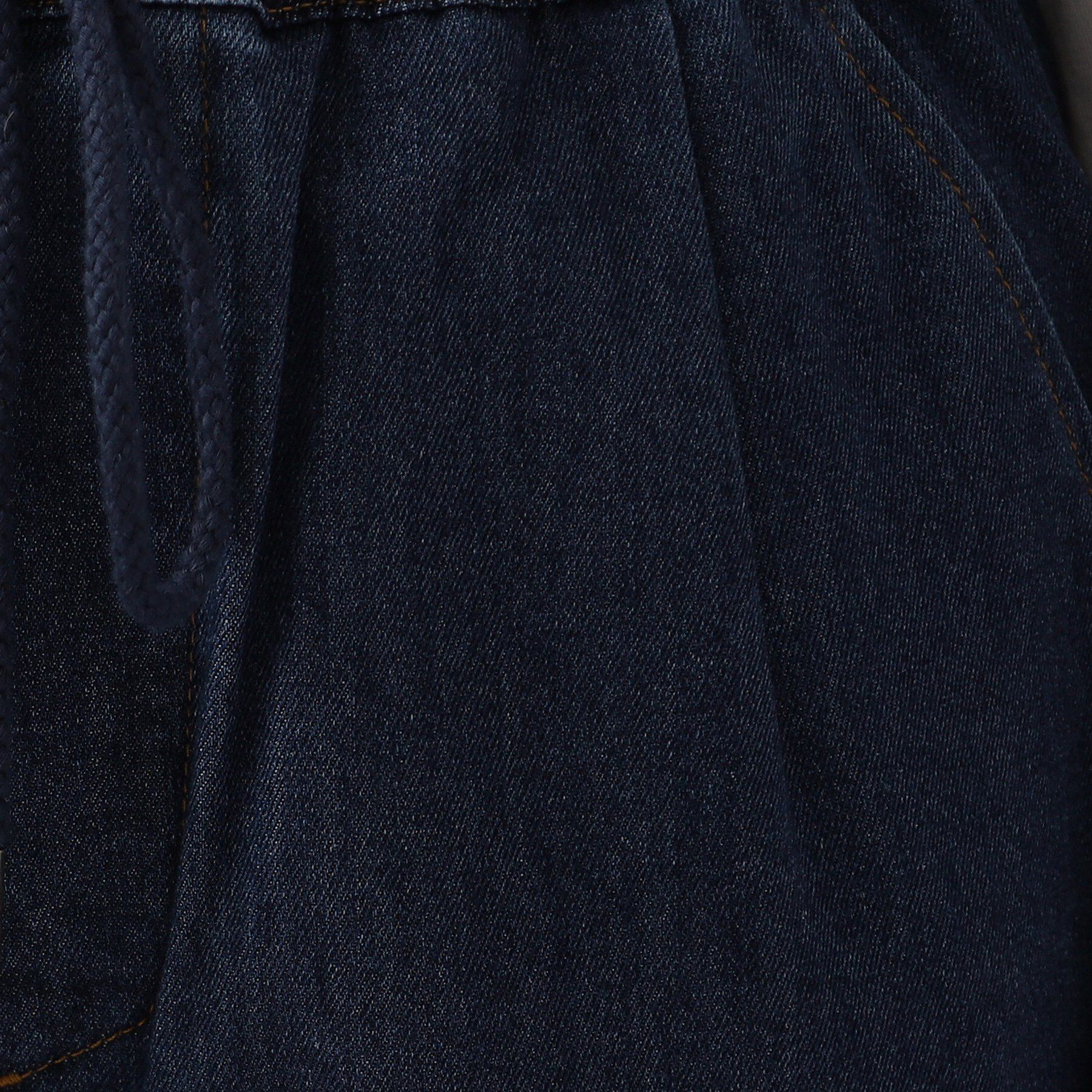 SHOO･LA･RUE「【SS-3L/洗える/美脚シルエット】ボトム選びが難しい方の救世主 デニムイージーテーパードパンツ」|デニム|