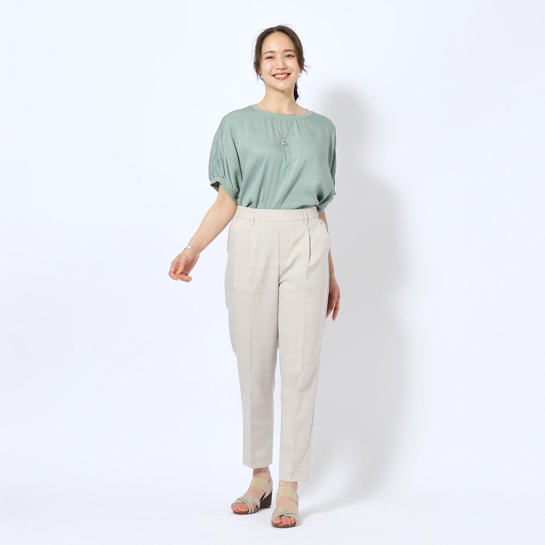 SHOO･LA･RUE「【洗える/SS-3L】すっきりキレイにかっこよく 大人のテーパードパンツ」|その他|