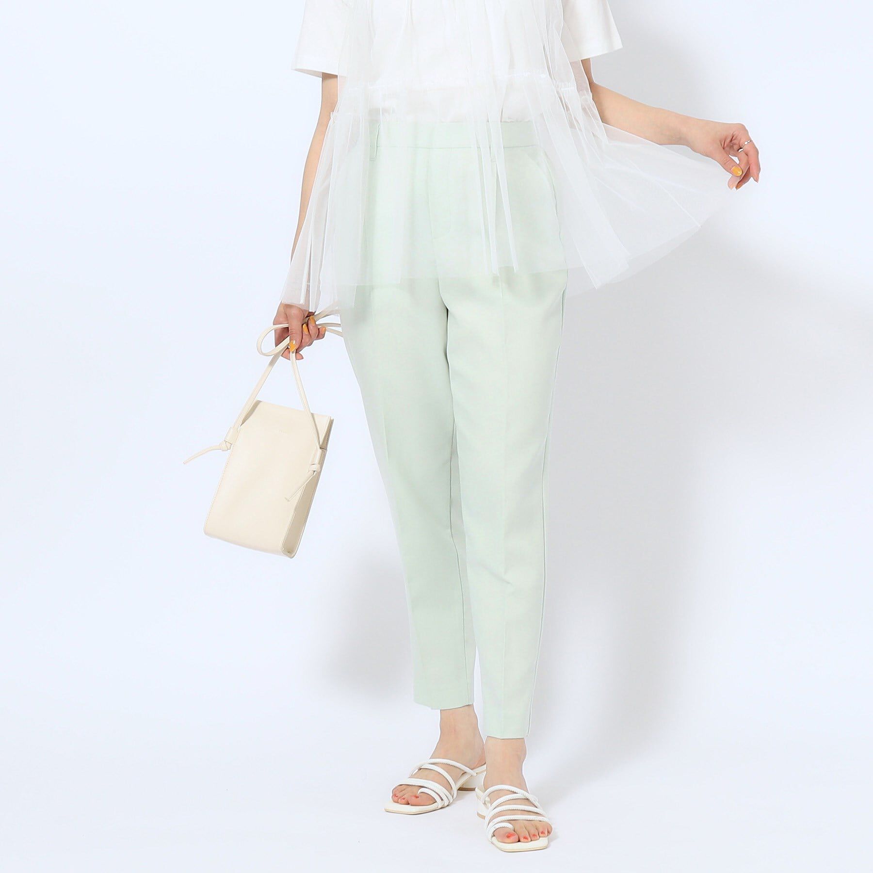 SHOO･LA･RUE「【洗える/SS-3L】すっきりキレイにかっこよく 大人のテーパードパンツ」|その他|