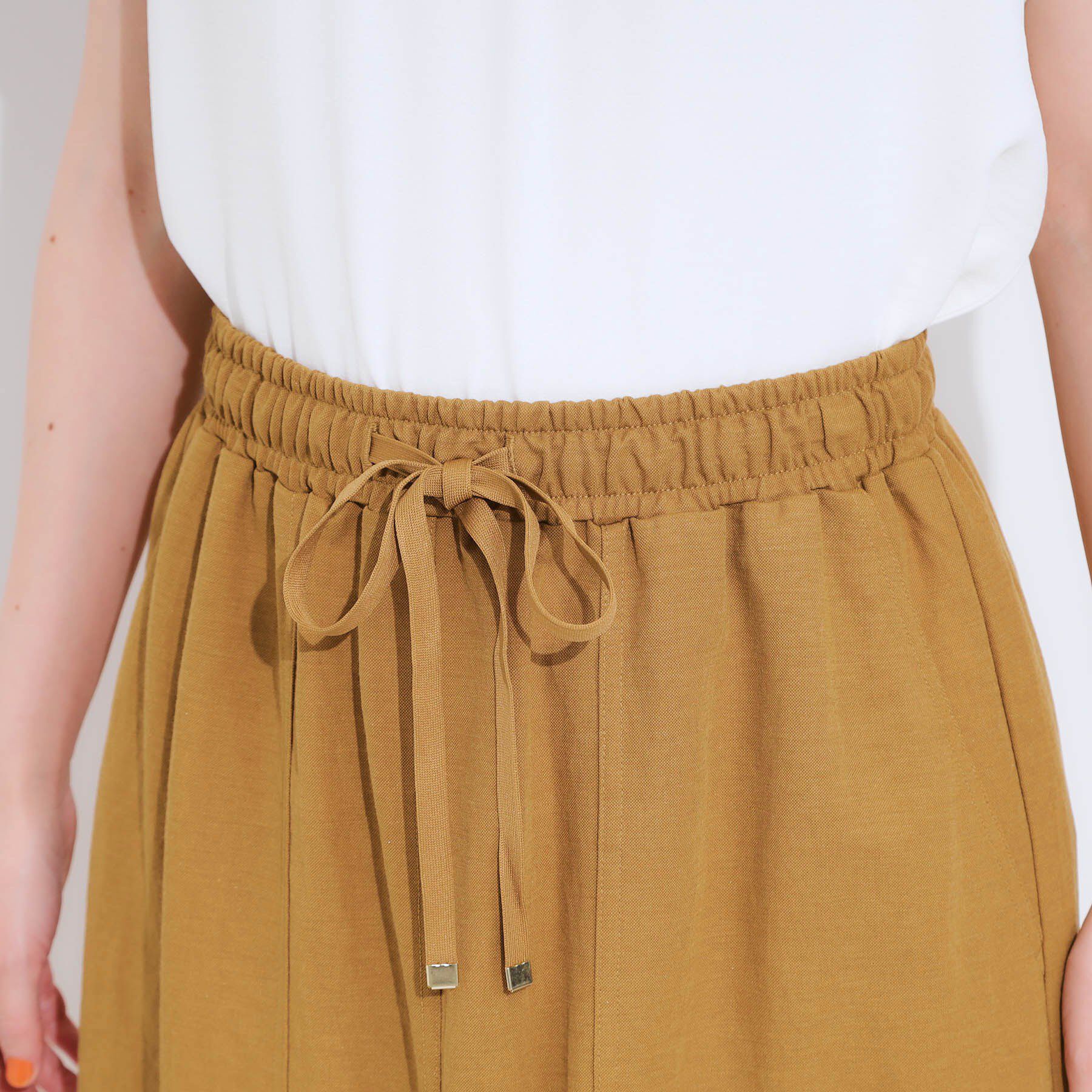 SHOO･LA･RUE「【セットアップ可/ひんやり】大人カジュアルに ベイカー風デザインスカート」|スカート|