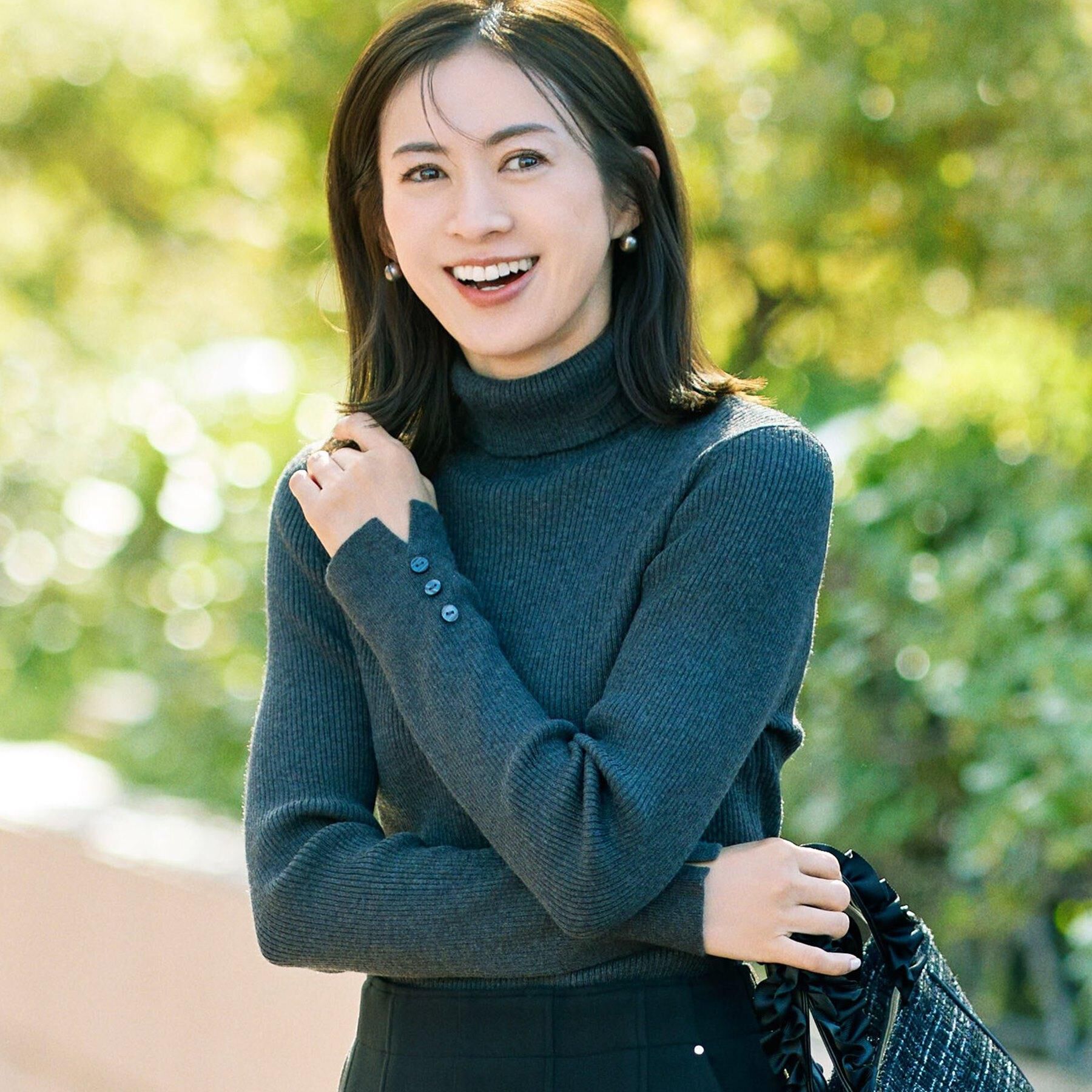 SHOO･LA･RUE「【絶妙なゆるピタ/洗濯機可】ちくちくしにくい リブタートルネック やわらかニット【CIRCRIC】」|ニット・セーター|