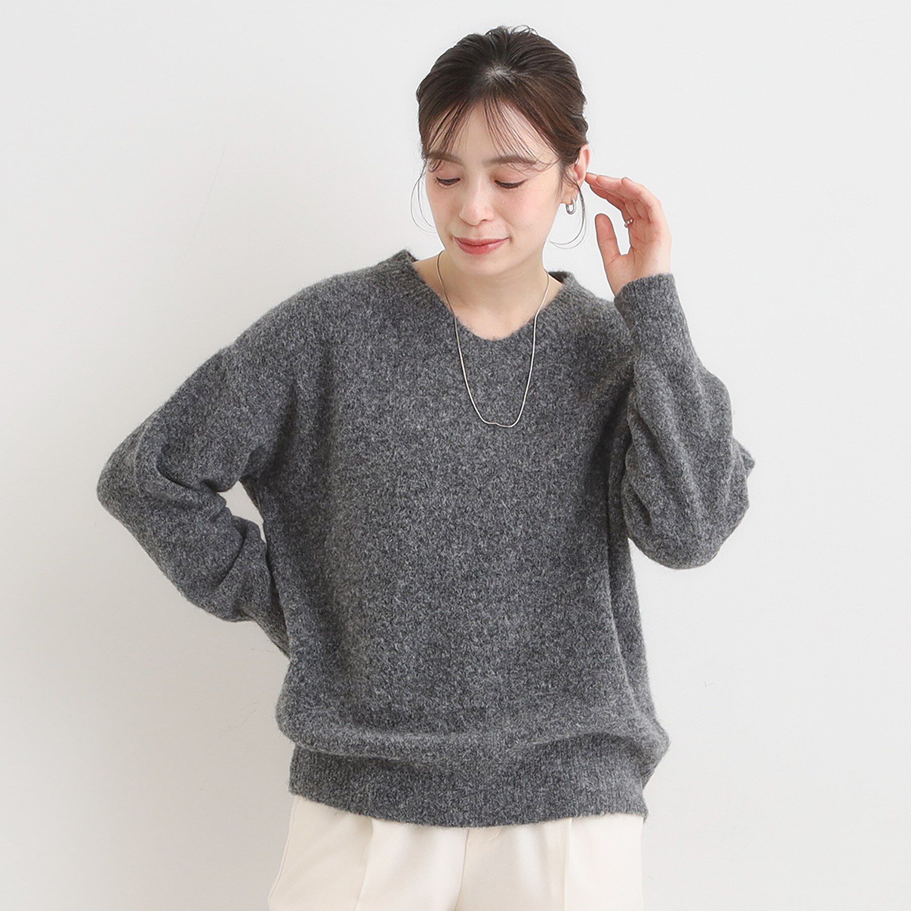SHOO･LA･RUE「ふわふわVネックニット」|ニット・セーター|