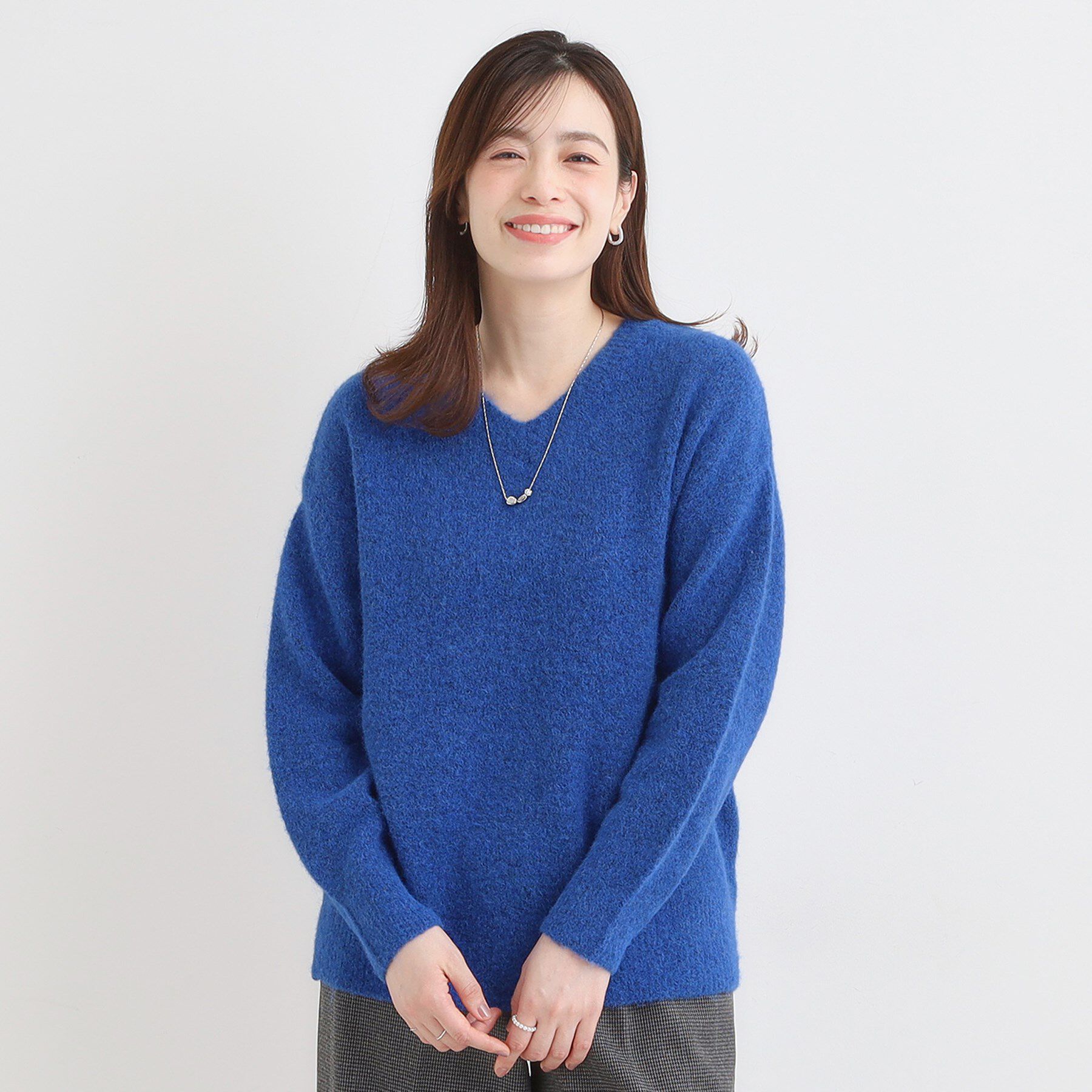 SHOO･LA･RUE「ふわふわVネックニット」|ニット・セーター|