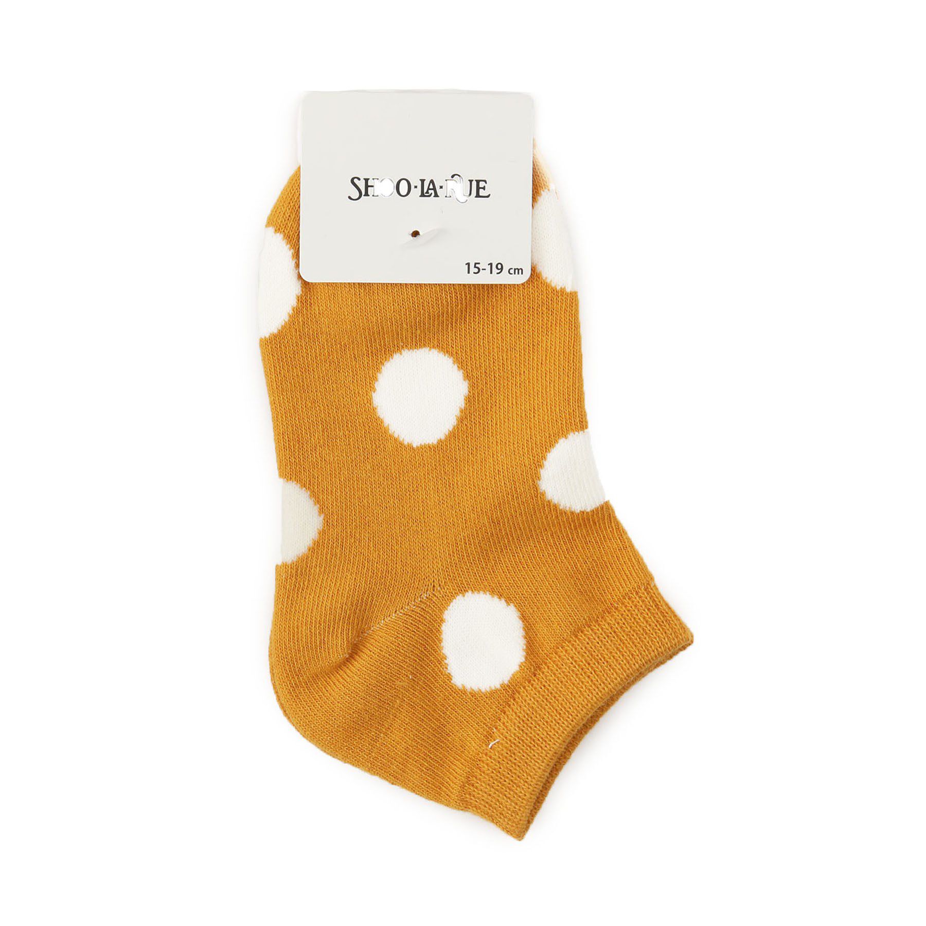 SHOO･LA･RUE「大きめドットアンクル丈ソックス」|ソックス|マスタード(133)