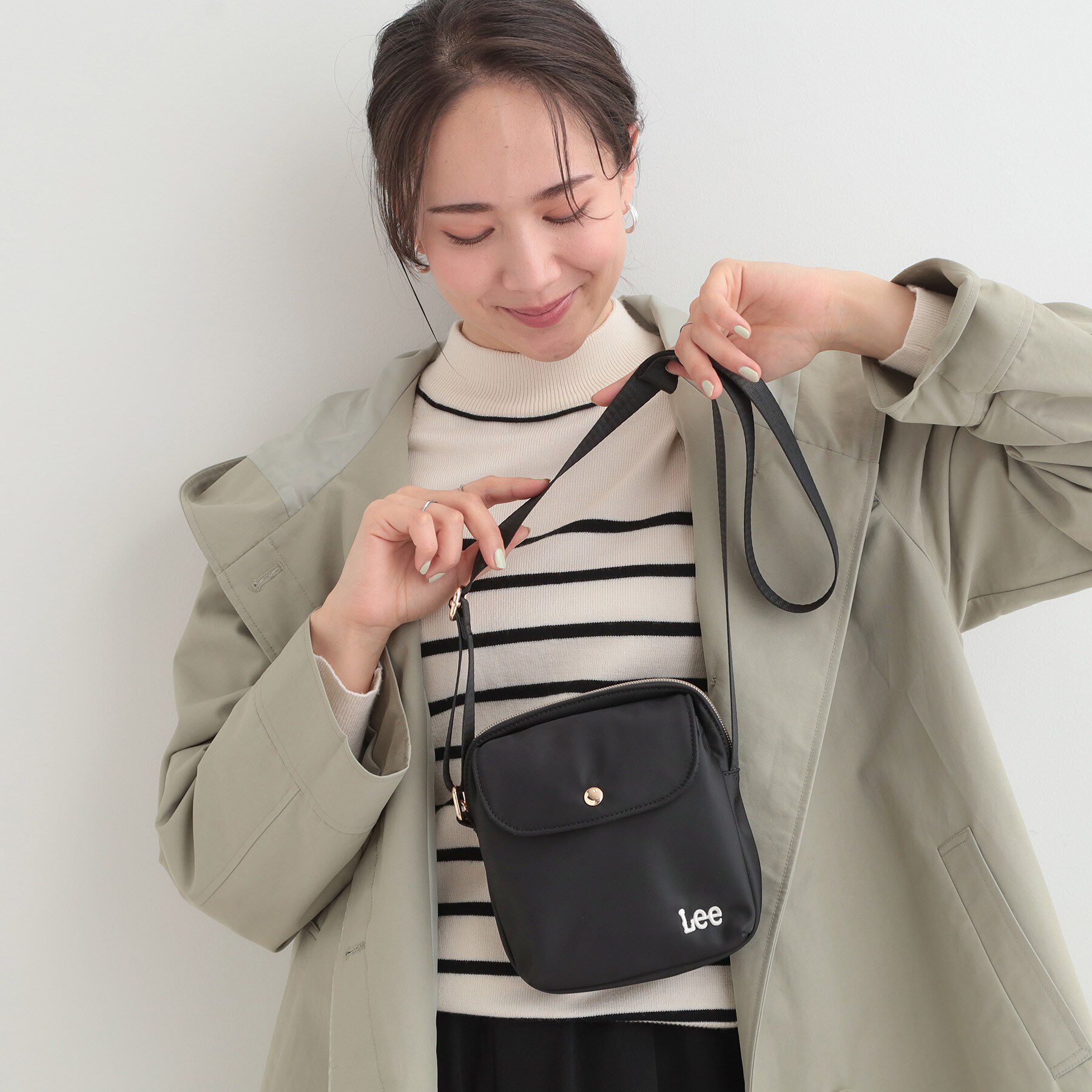 SHOO･LA･RUE「【Lee別注／撥水】ミニショルダー」|ショルダー・メッセンジャー|ブラック(819)