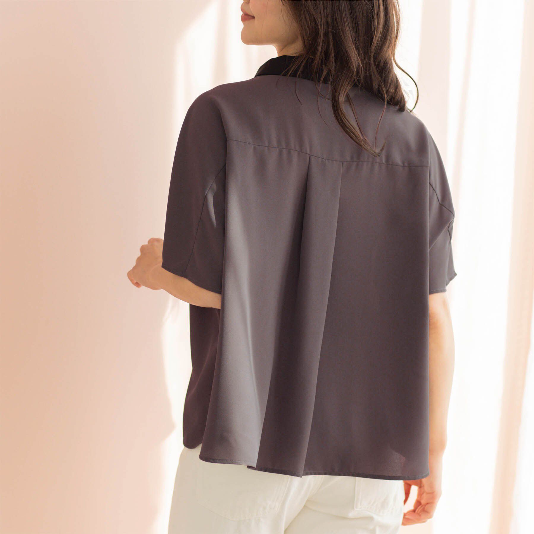 SHOO･LA･RUE「バイカラードルマンブラウス」|シャツ・ブラウス|