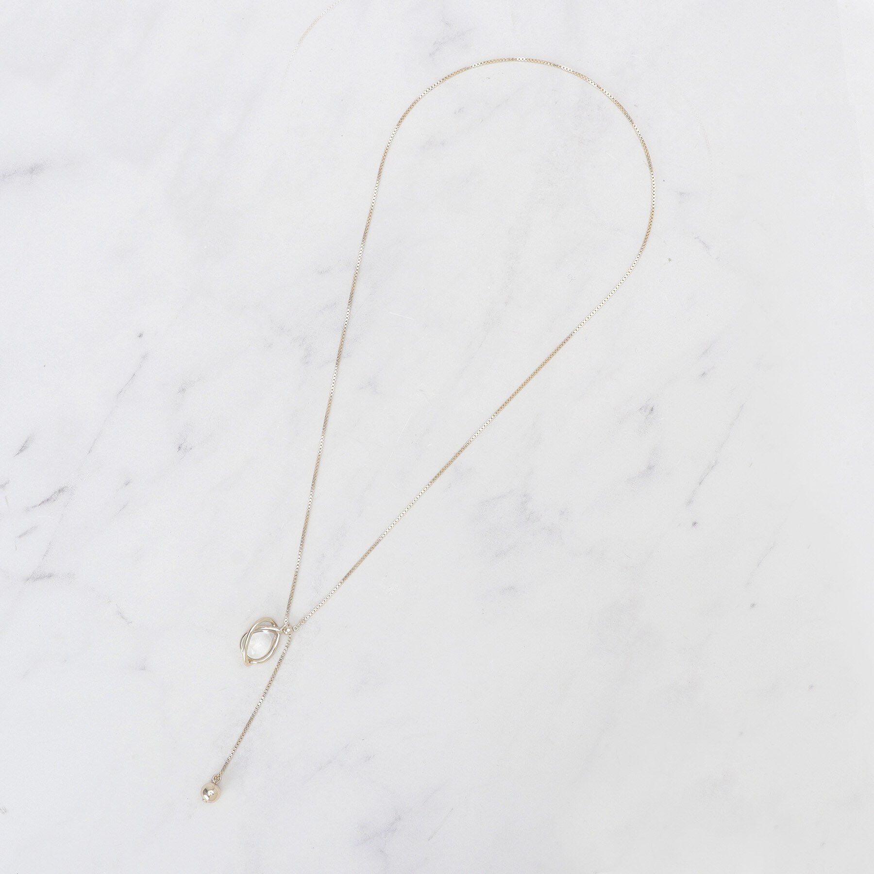 SHOO･LA･RUE「【2WAY】クリアパーツネックレス」|ネックレス|