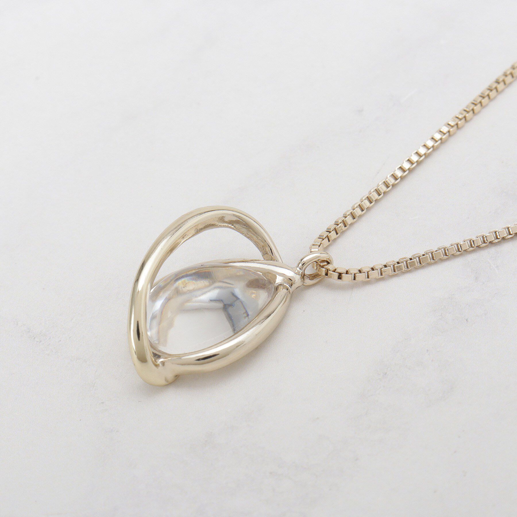 SHOO･LA･RUE「【2WAY】クリアパーツネックレス」|ネックレス|