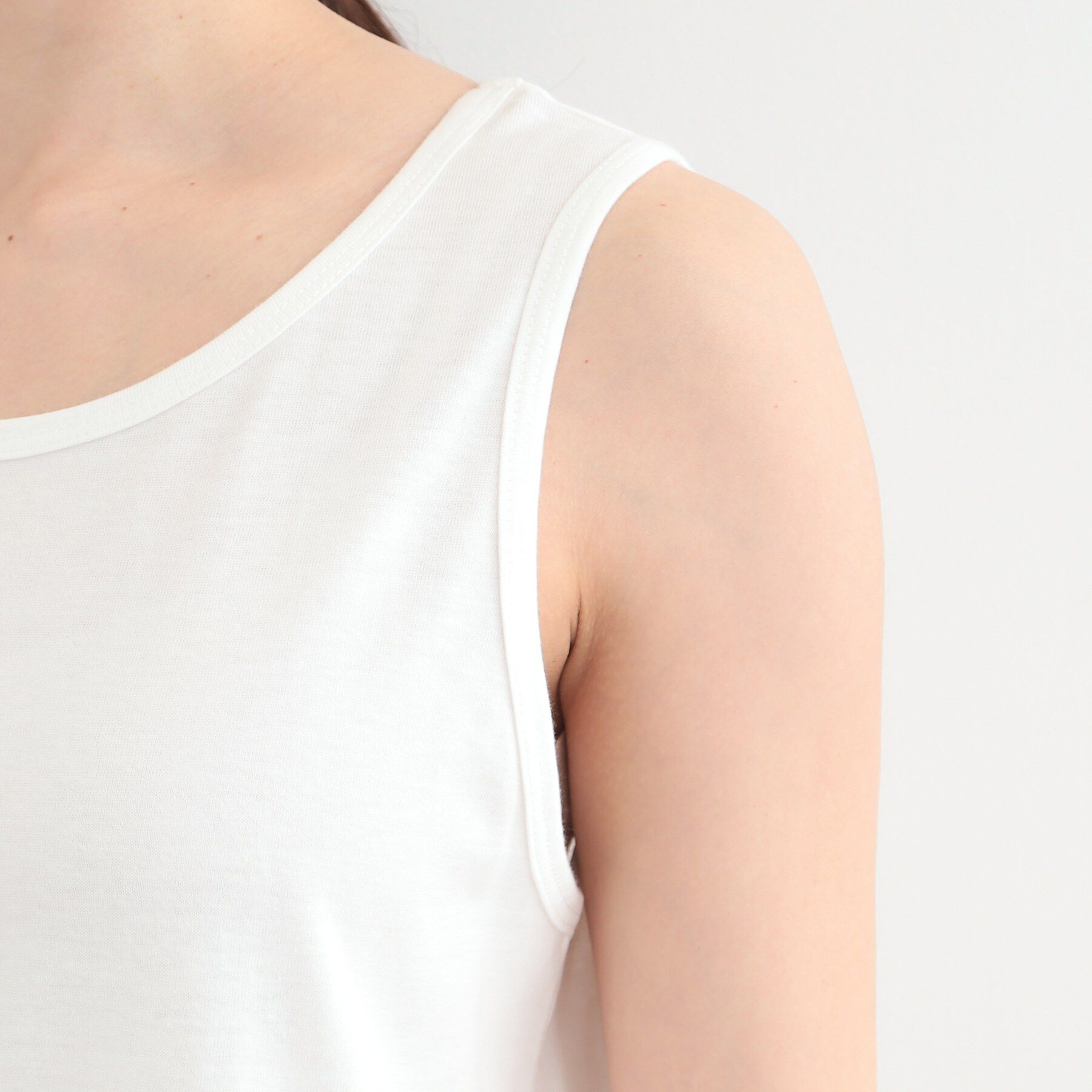 SHOO･LA･RUE「【2点セット/洗濯機可/S-LL】透かし編み柄で高級感　タンク付きドルマンニット」|その他|