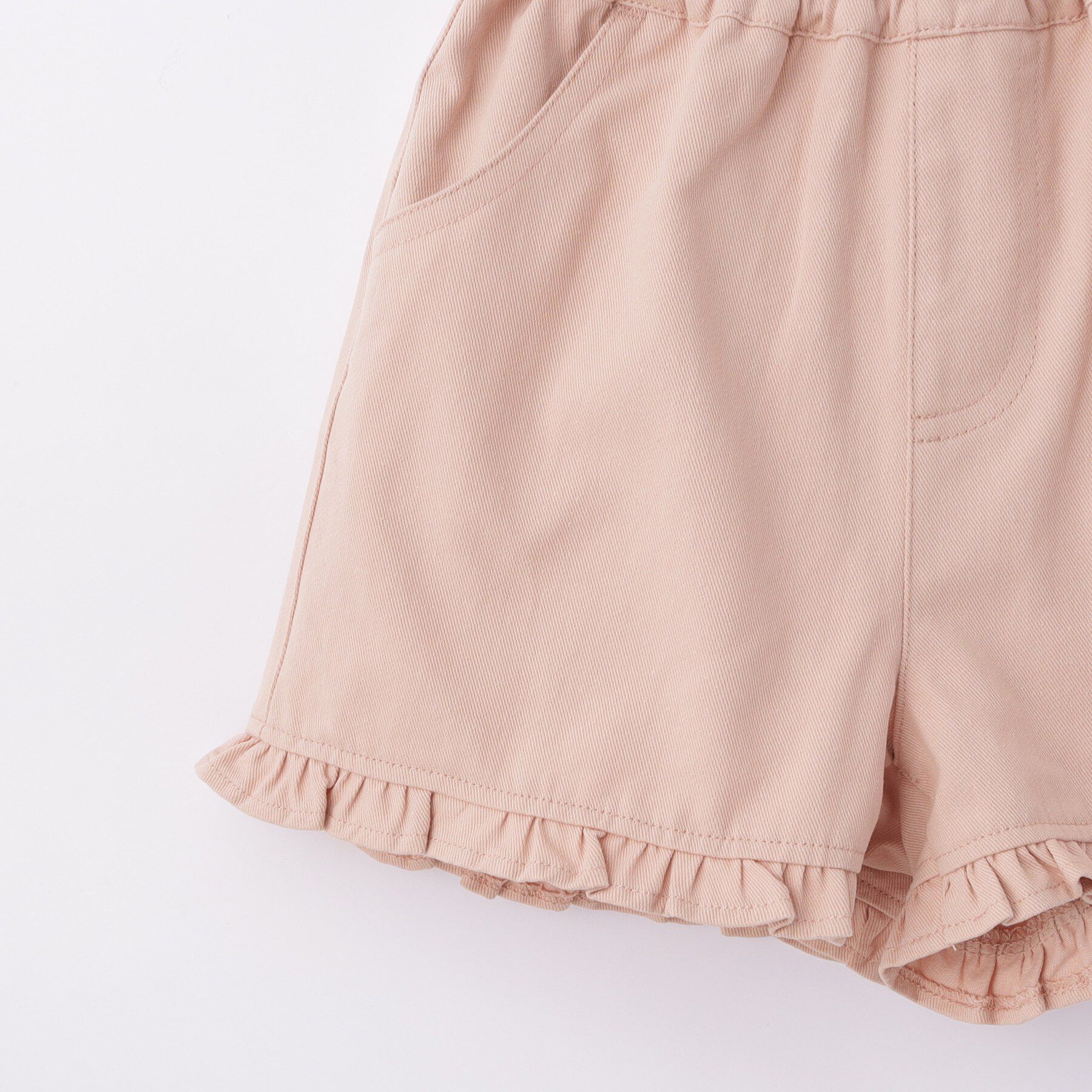 SHOO･LA･RUE「【100-150cm】フリルショートパンツ」|キュロット|