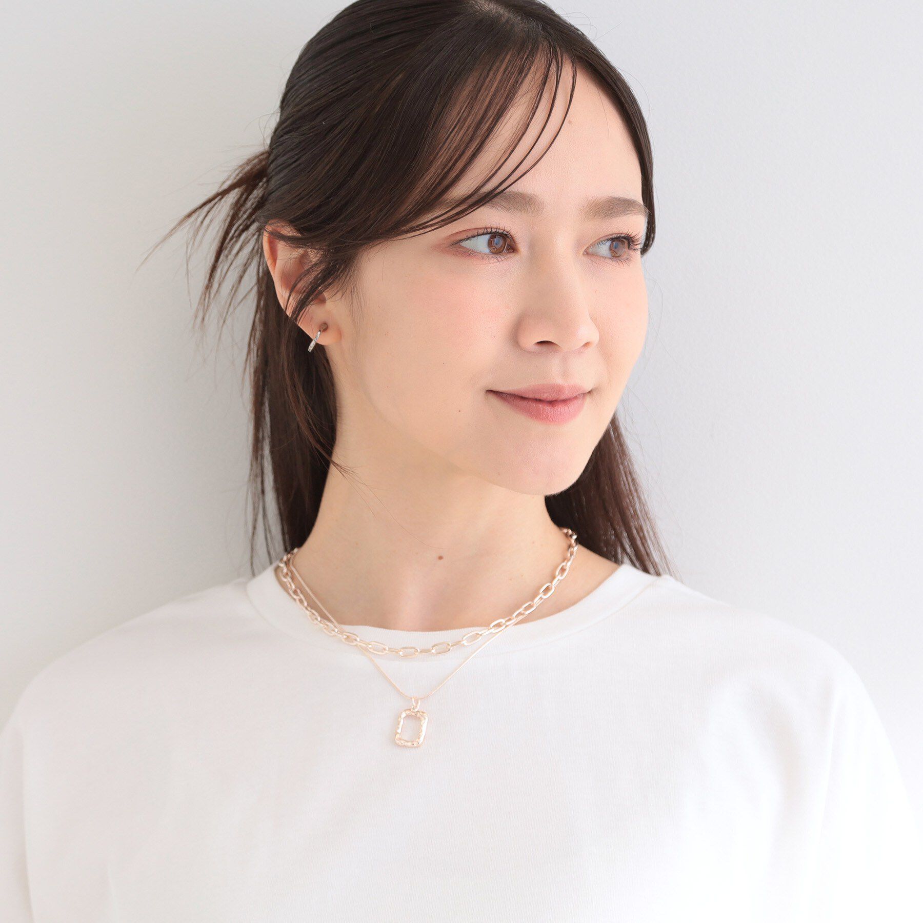 SHOO･LA･RUE「【3WAY】2連チェーンネックレス」|ネックレス|