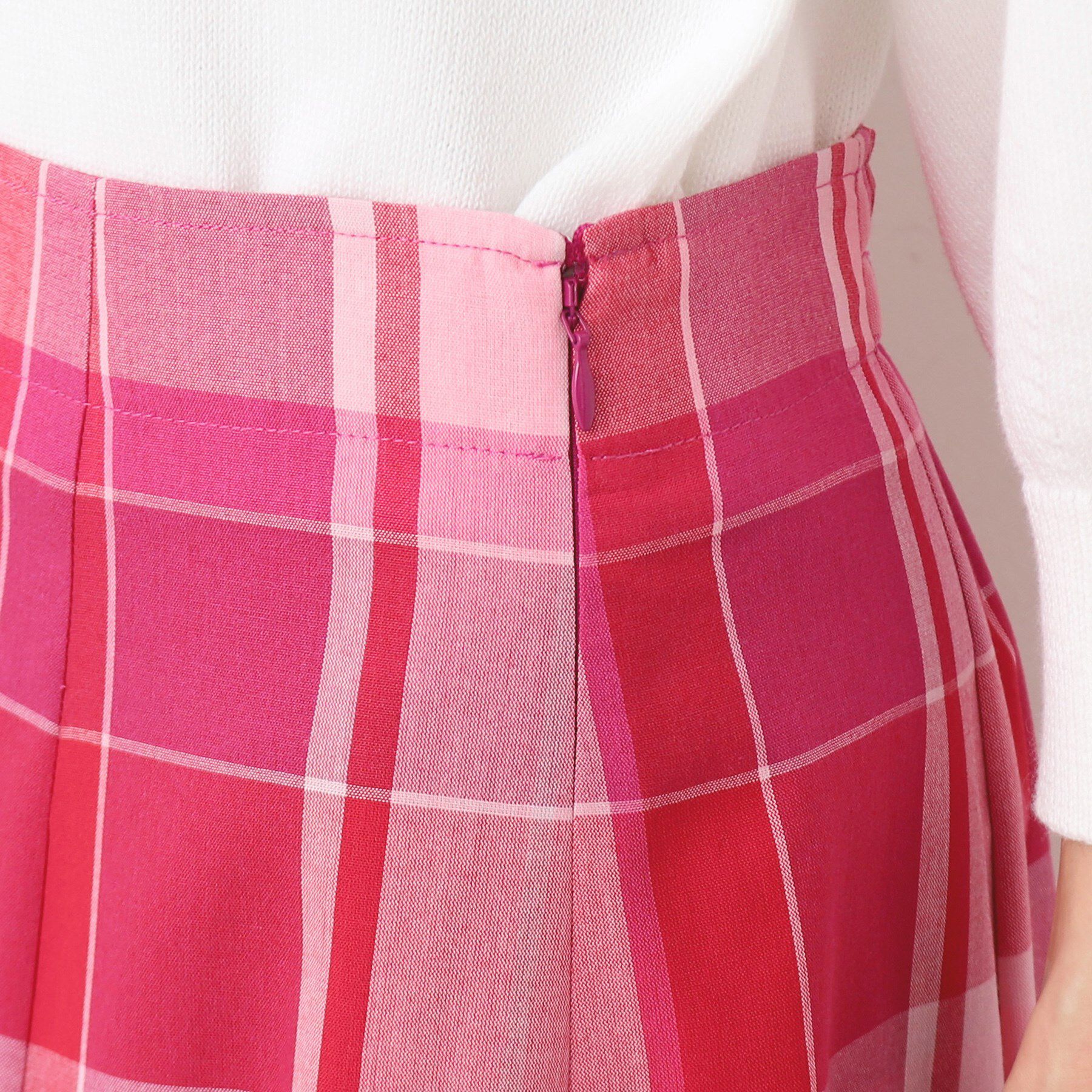 Dessin「【洗える・4サイズ展開】チェック柄マーメイドスカート（XS～L）」|スカート|