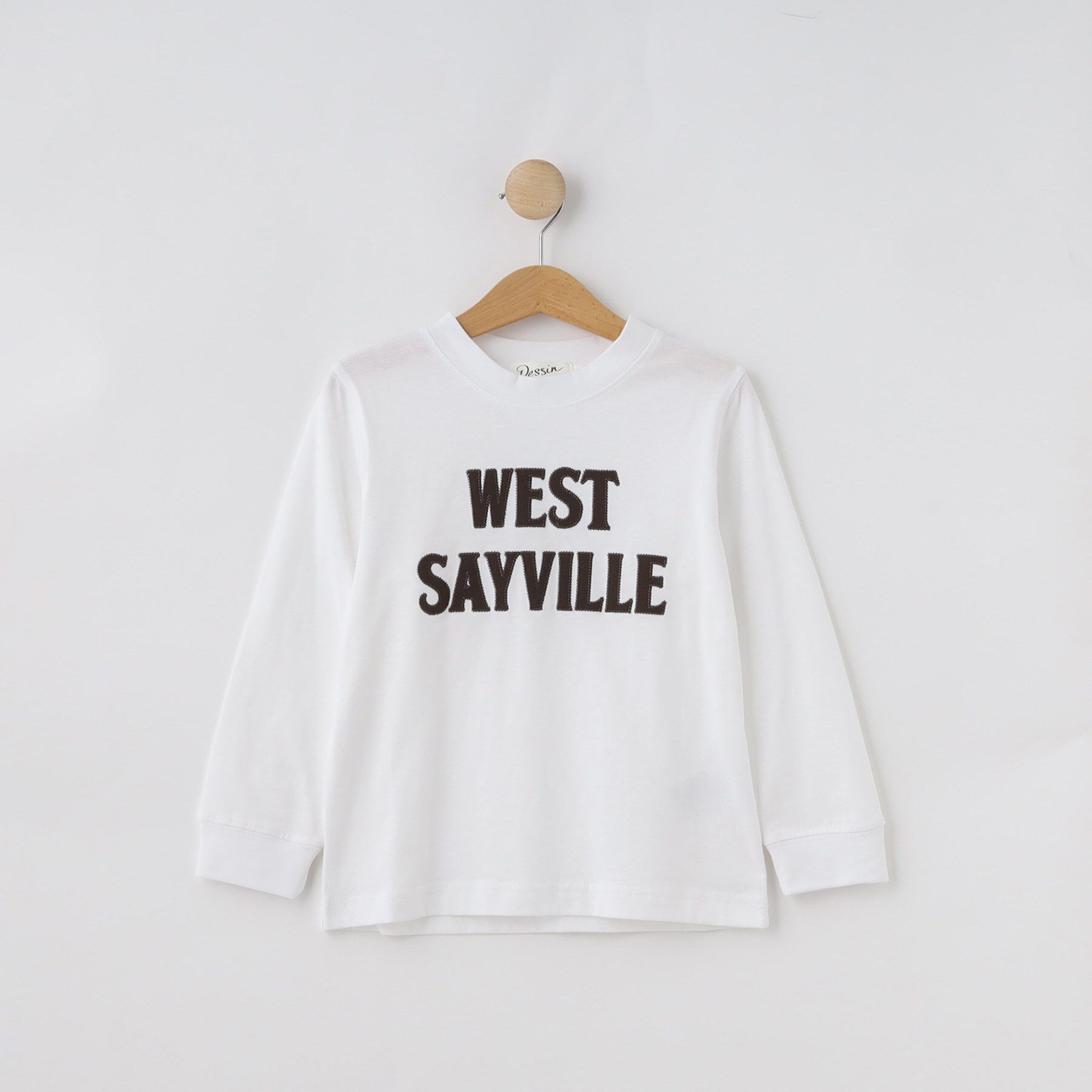 Dessin「【リンクコーデ】ロゴアップリケロングスリーブTシャツ」|Tシャツ・カットソー|