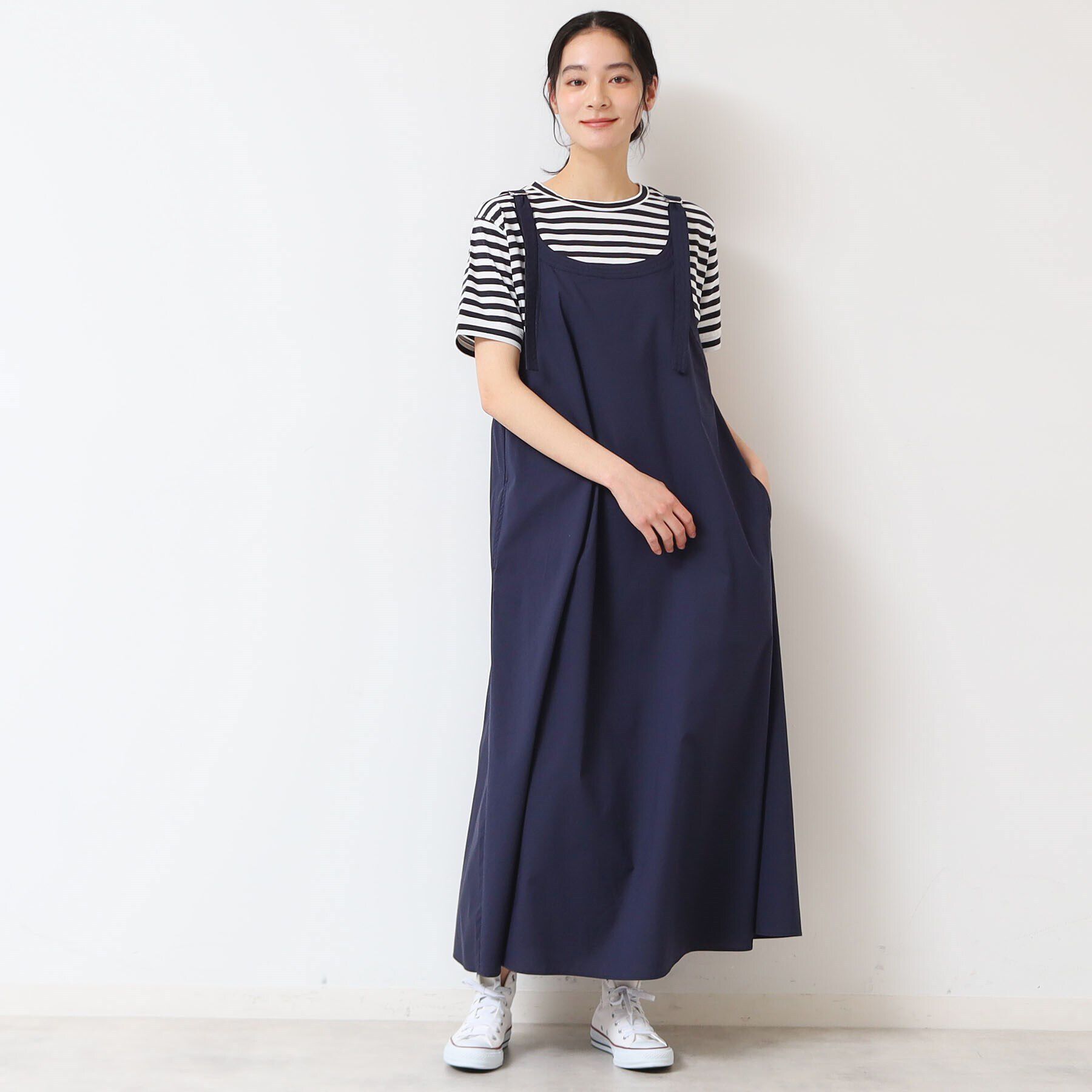 Dessin「【洗える】ベルト付きキャミワンピース」|ワンピース|