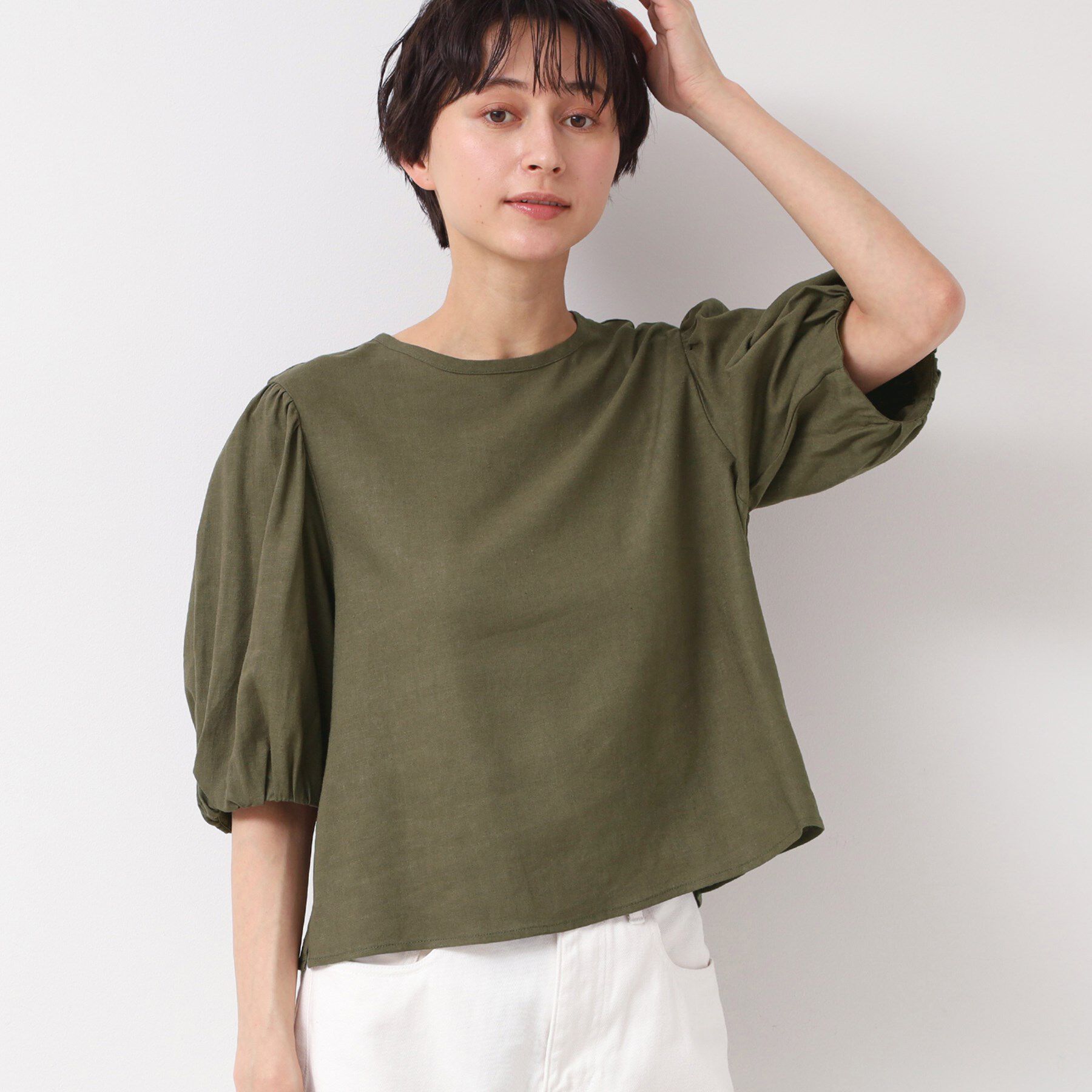 Dessin「【洗える】パフスリーブブラウス（XS～L）」|シャツ・ブラウス|