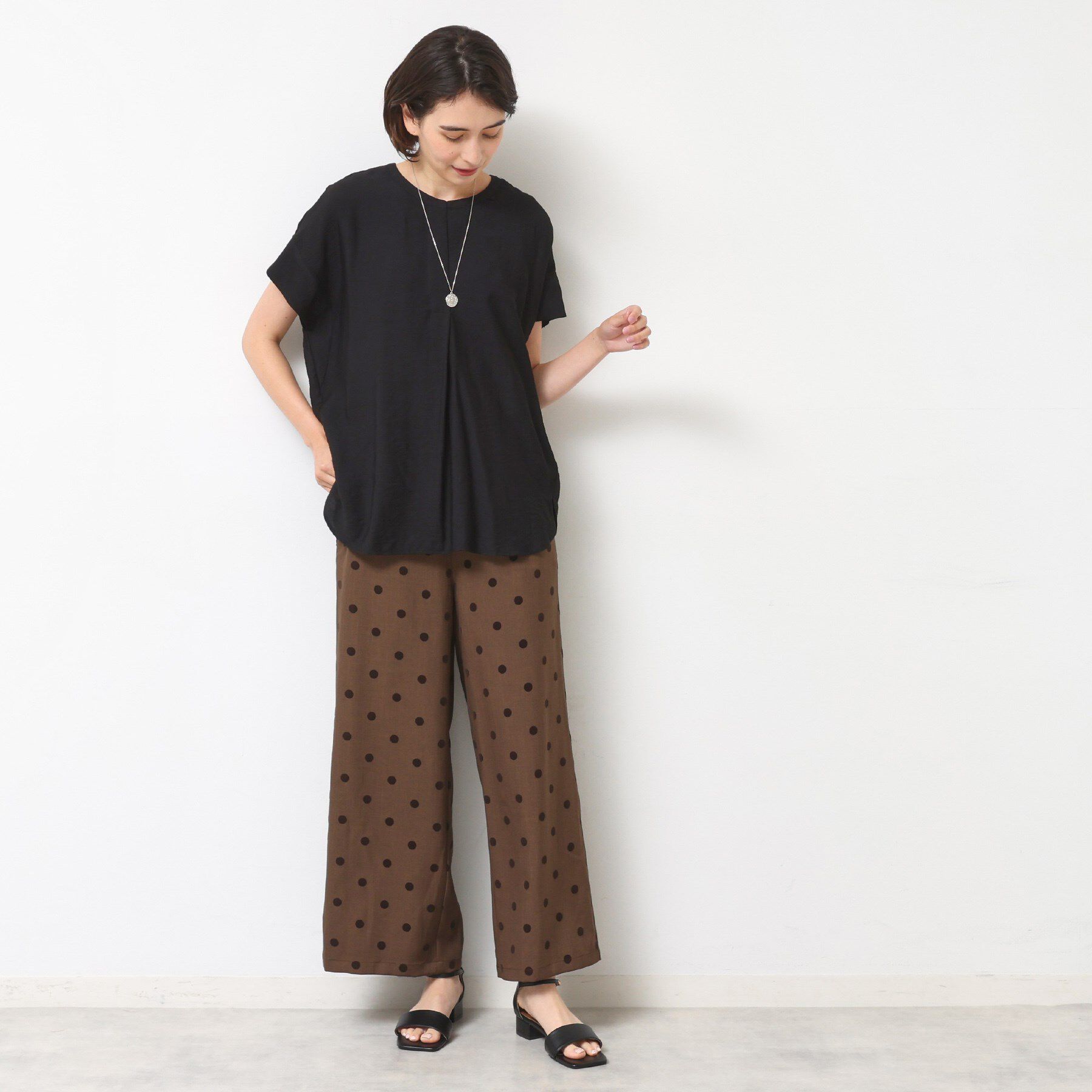 Dessin「【セットアップ可】2WAYネックスキッパーブラウス」|シャツ・ブラウス|