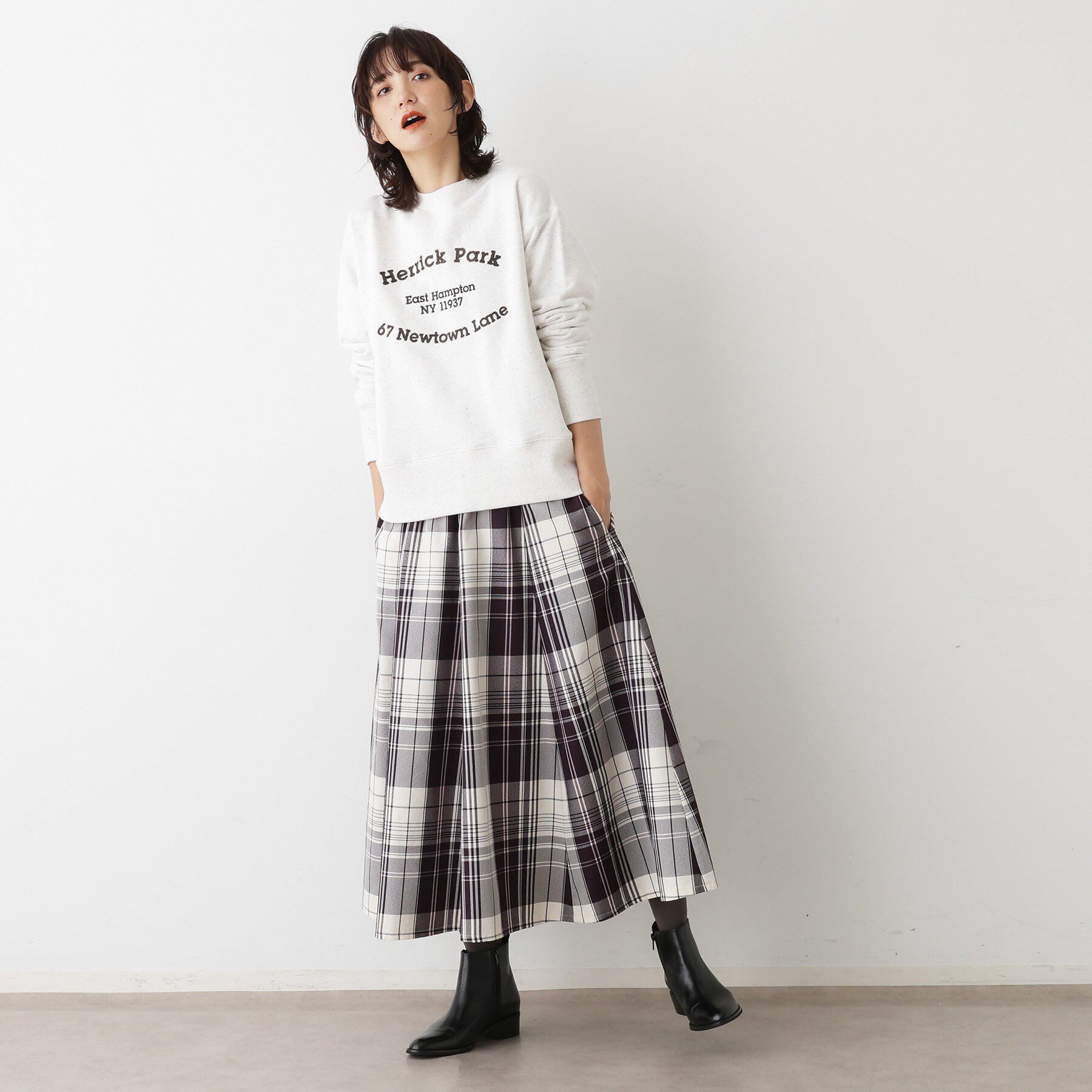 Dessin「【ユニセックス/洗える】ネップ裏毛スウェットトレーナー」|パーカー|