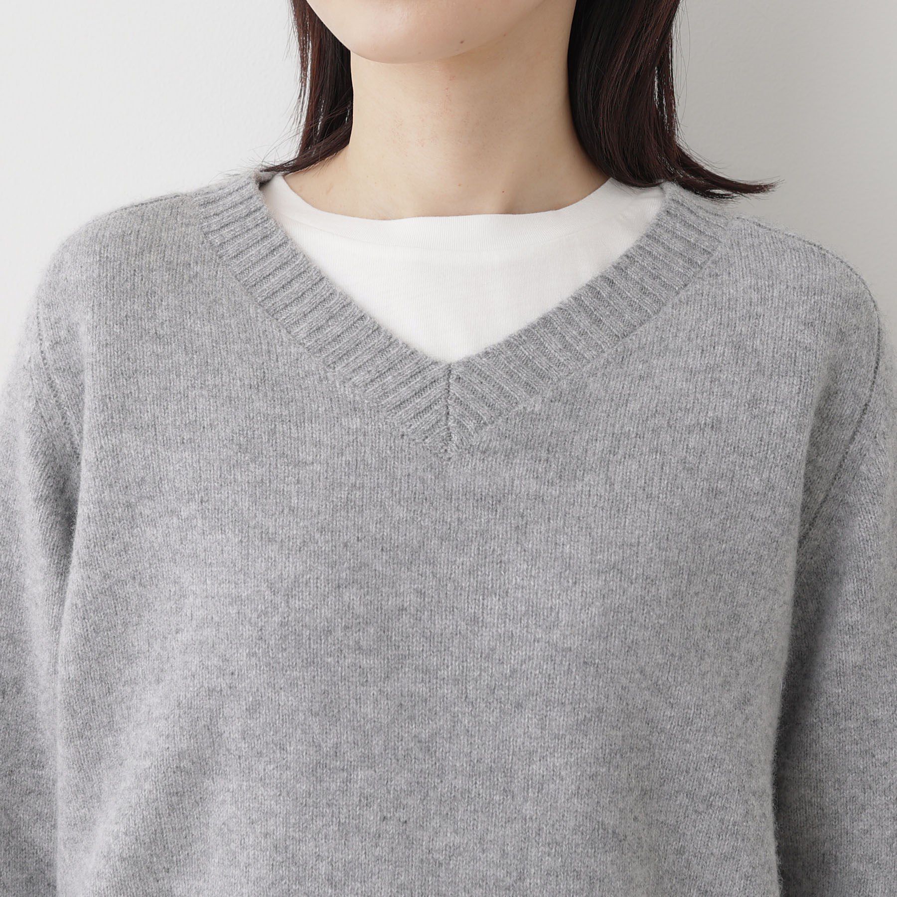 Dessin「ウールカシミヤVネック」|ニット・セーター|