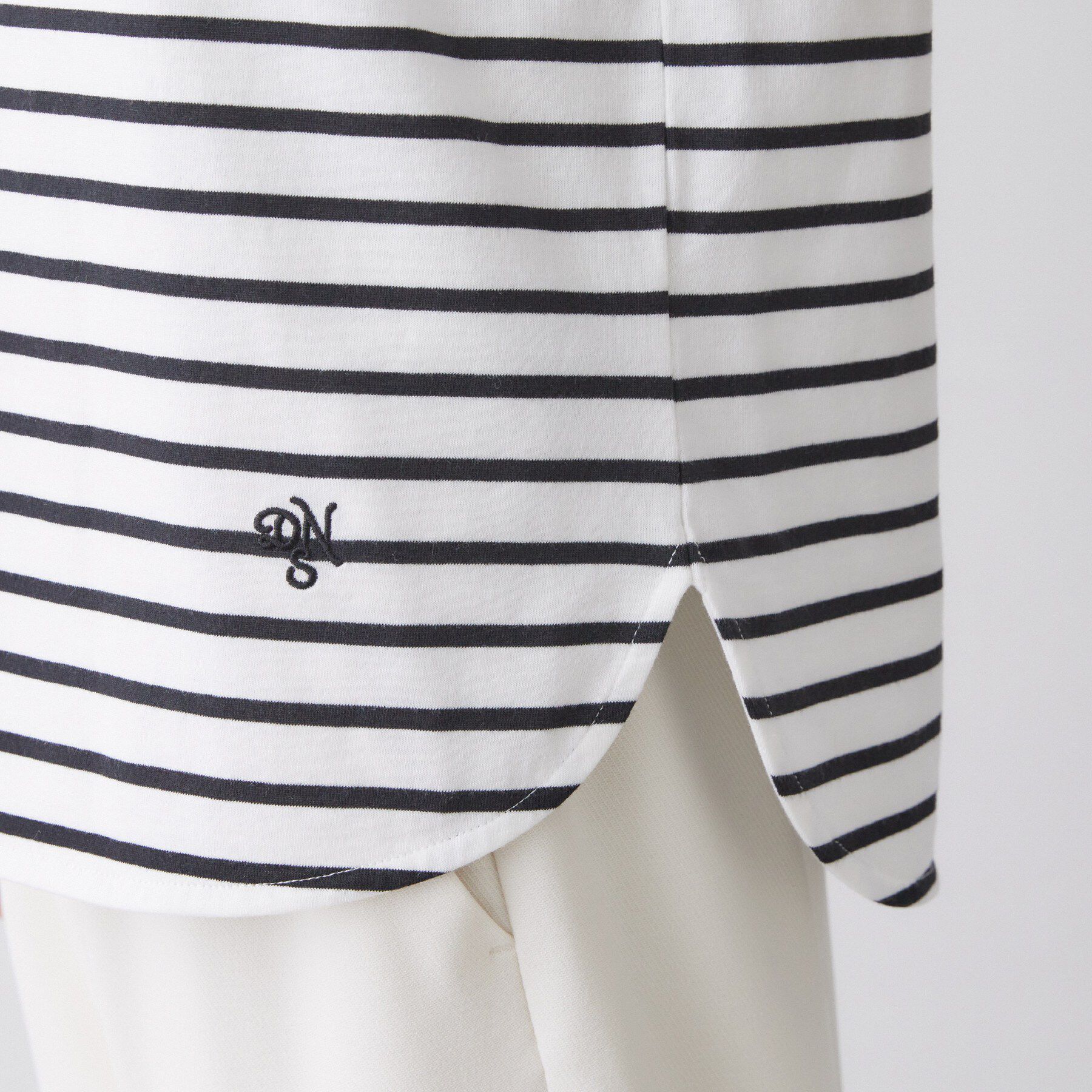 Dessin「【洗える】半袖シャツテールカットソー」|Tシャツ・カットソー|