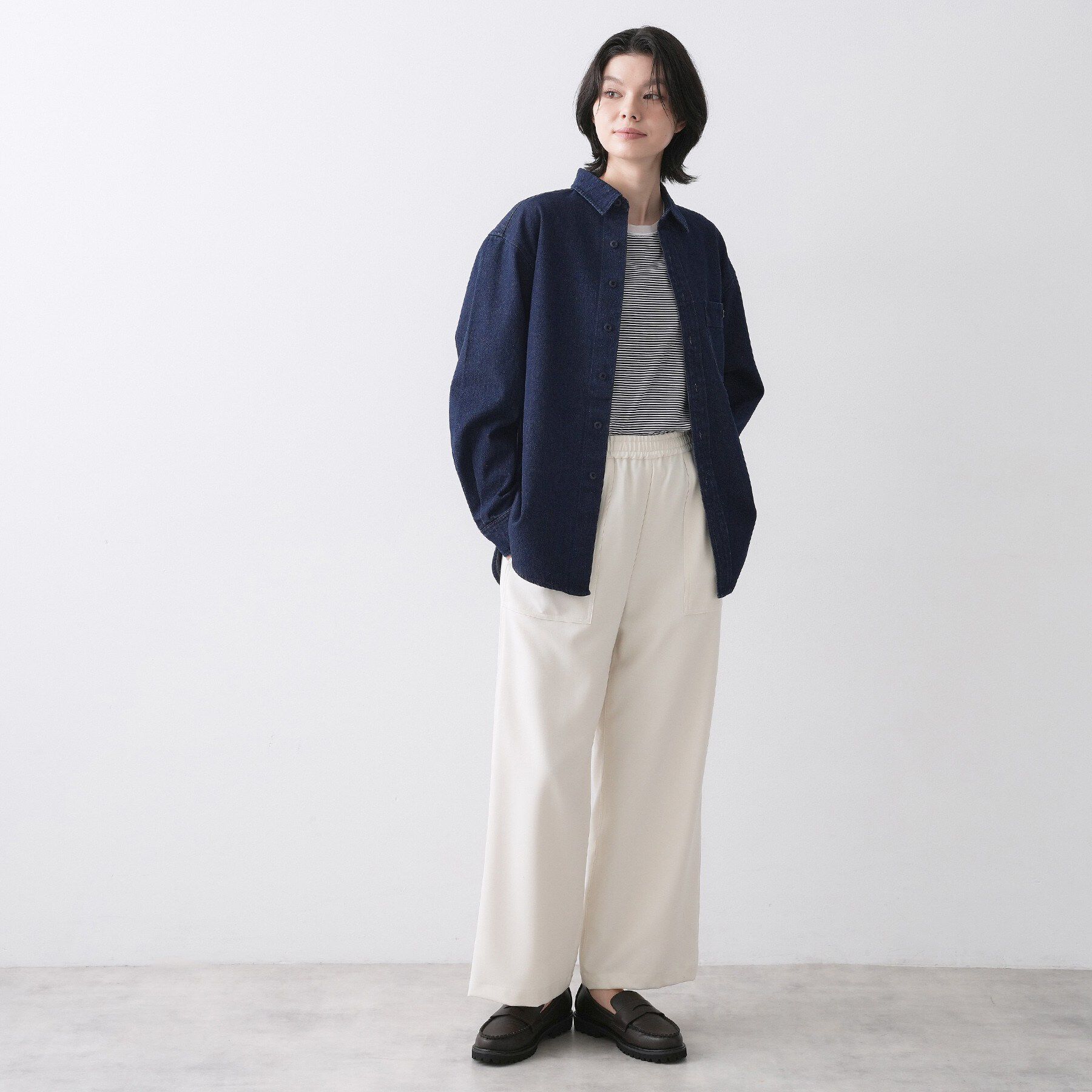 Dessin「【ユニセックス/洗える】10OZデニムシャツ」|シャツ・ブラウス|