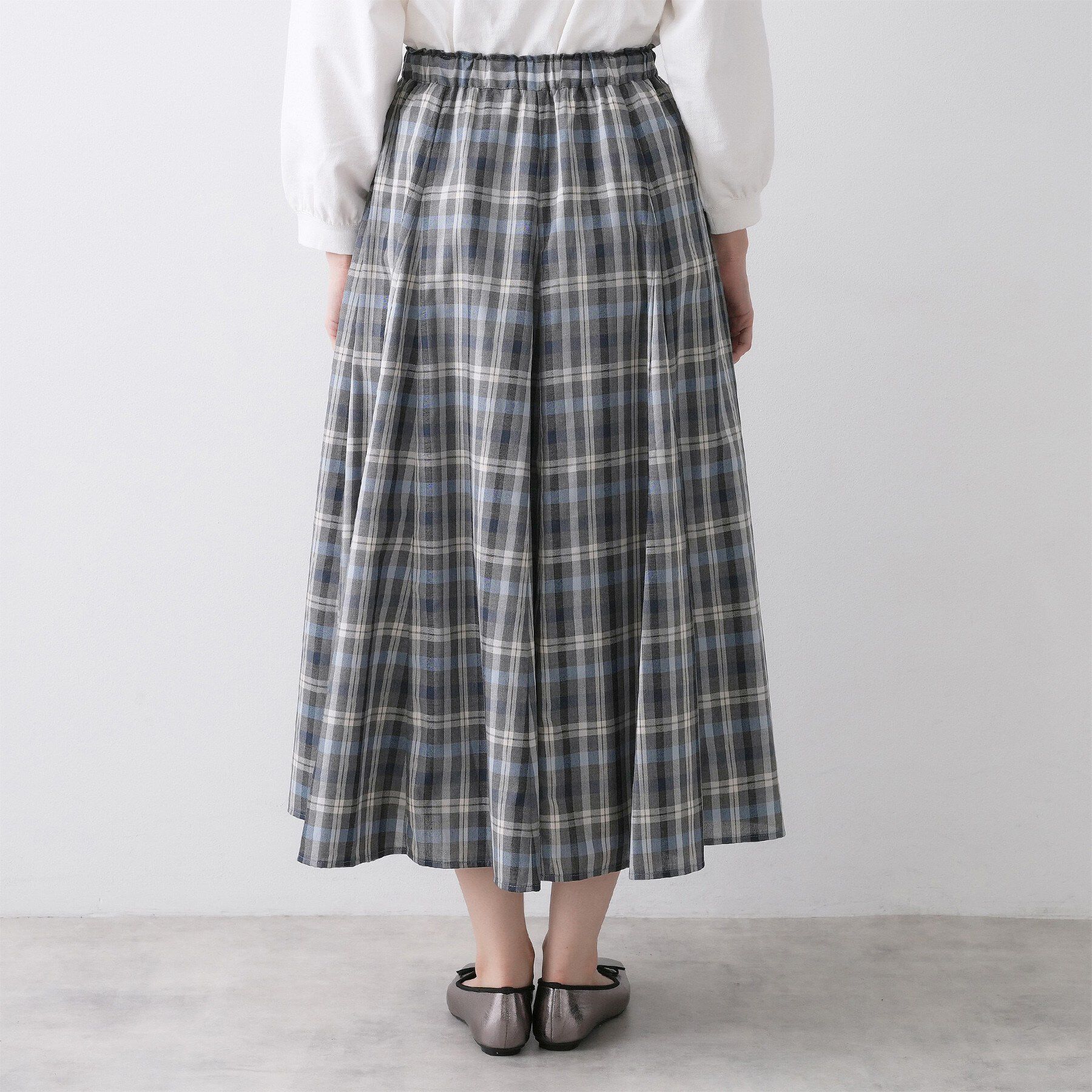 Dessin「【ウエストゴム/洗える】映えチェック柄スカート」|スカート|