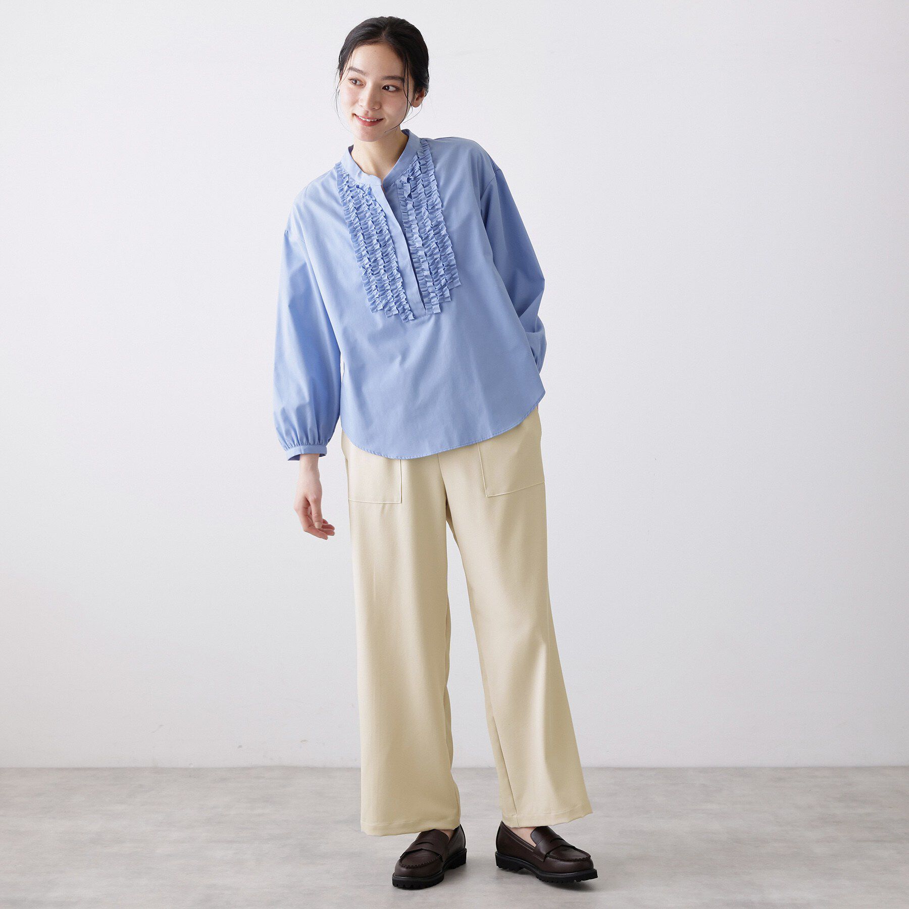 Dessin「【2点セット・洗える】メランジツイルセットアップ」|スーツ|