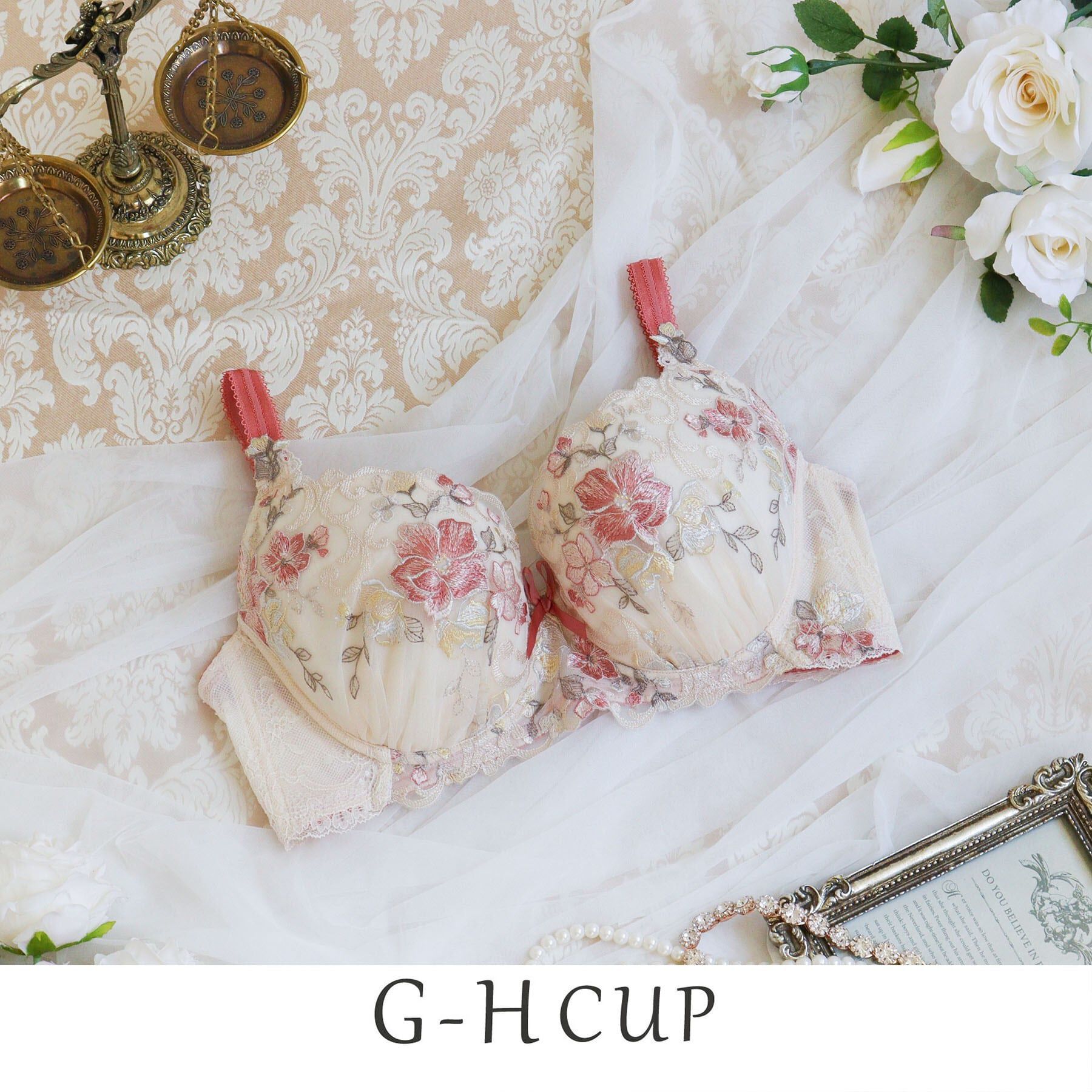 Risa Magli「エリオット ブラジャー（G-H）＜D Make Type＞」|インナー|オレンジ(065)