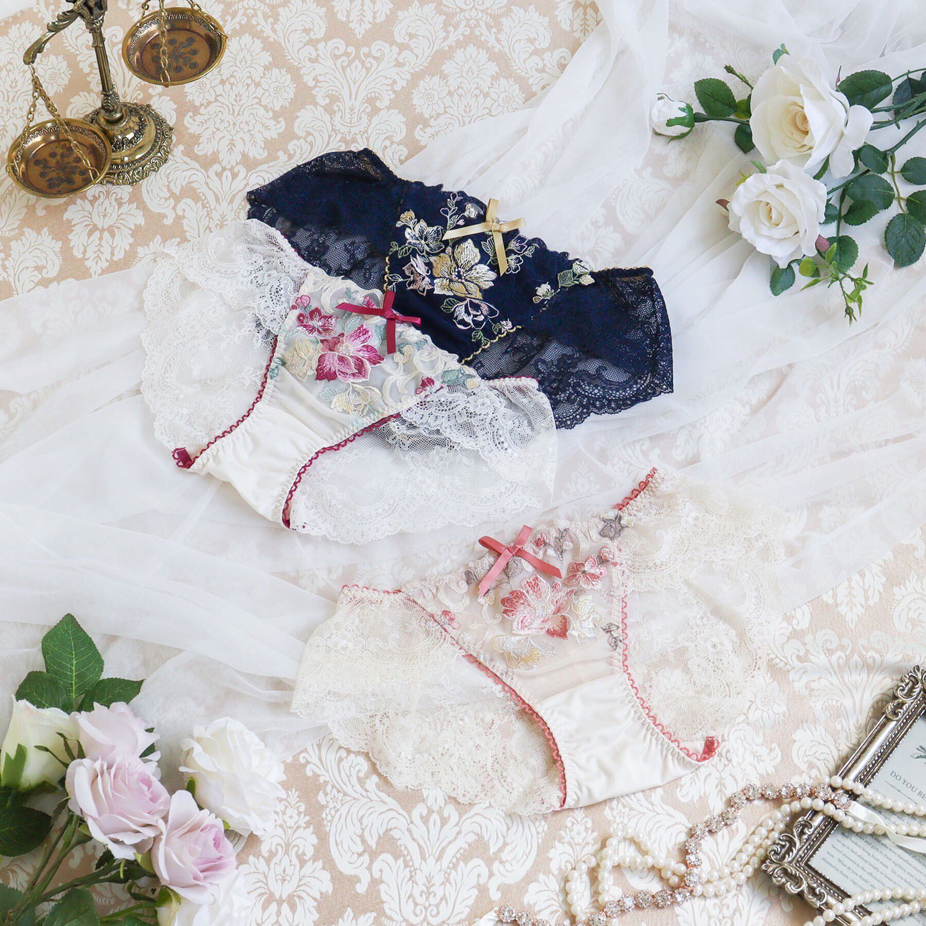 Risa Magli「エリオット レースショーツ」|インナー|