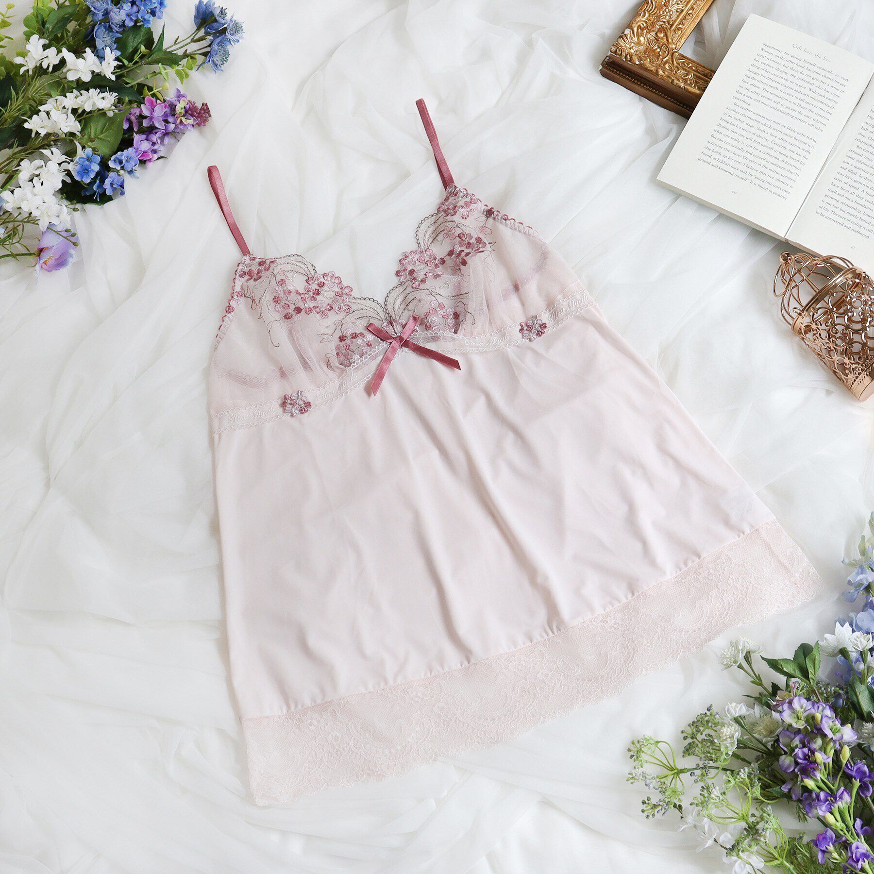 Risa Magli「クラーラ キャミソール」|キャミソール|ピンク(071)