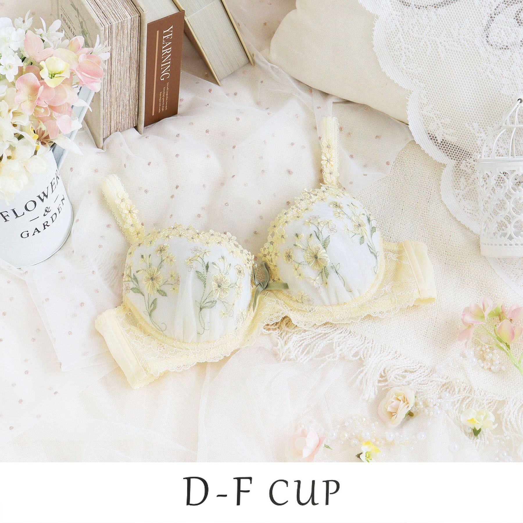 Risa Magli「レーナ ブラジャー (D-F) ＜Side Shape（サイドシェイプ）＞」|インナー|イエロー(032)